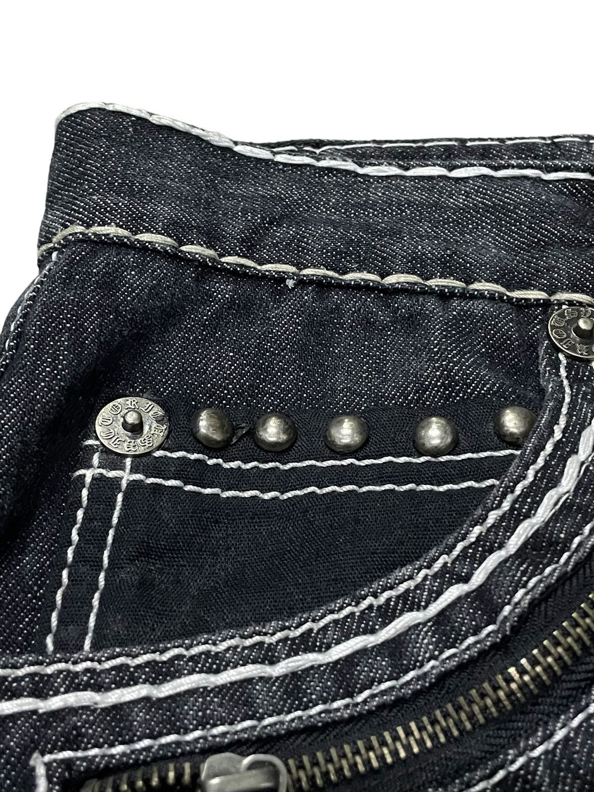 Designer × Japanese Brand Victorious Japan Heavy Thick Stitch Stud Large Poket Jeans Size US 34 / EU 50 - 13 Thumbnail