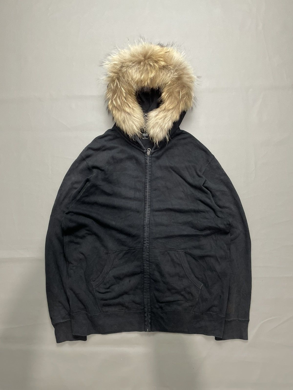 If Six Was Nine Japanese Distressed black Zip Fur Hoodie ifsix gothic style Size US XL / EU 56 / 4 - 1 Thumbnail