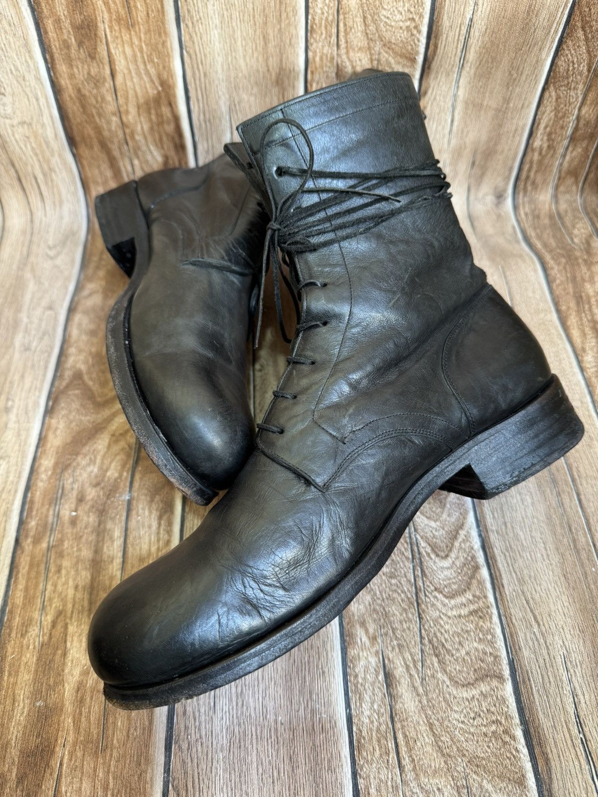Dimissianos & Miller lace up horse leather boots Size US 6.5 / EU 39-40 - 8 Thumbnail