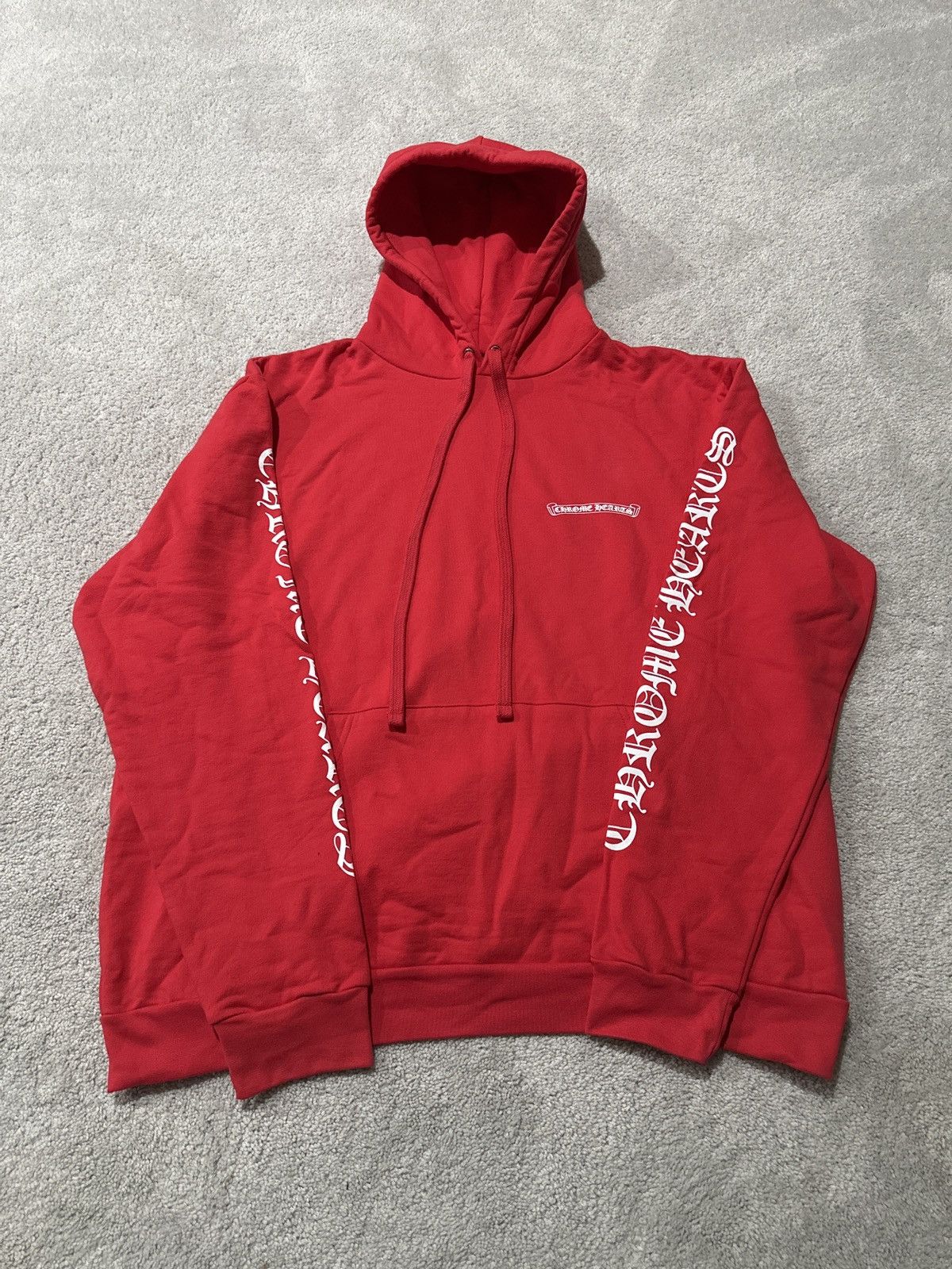 パーカー・フーディ Chrome Hearts Red Hoodie SS25 Chrome Hearts Red Hoodie Red/White Men's - SS25 - US