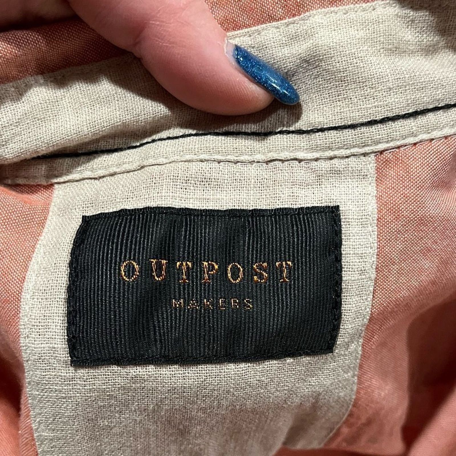 Vintage Outpost Makers ButtonUp Shirt Long Sleeves Collared Pocket L Size US L / EU 52-54 / 3 - 2 Thumbnail