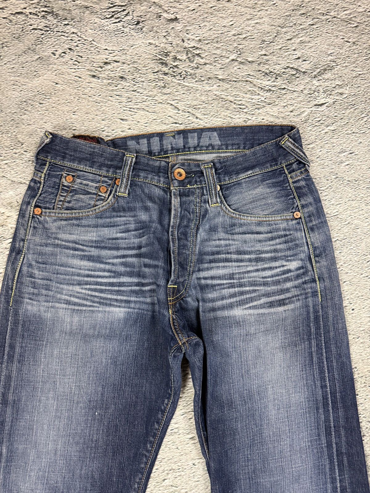 Evisu Evisu jeans white daicock big logo blue selvedge denim EU ED Size US 30 / EU 46 - 7 Thumbnail