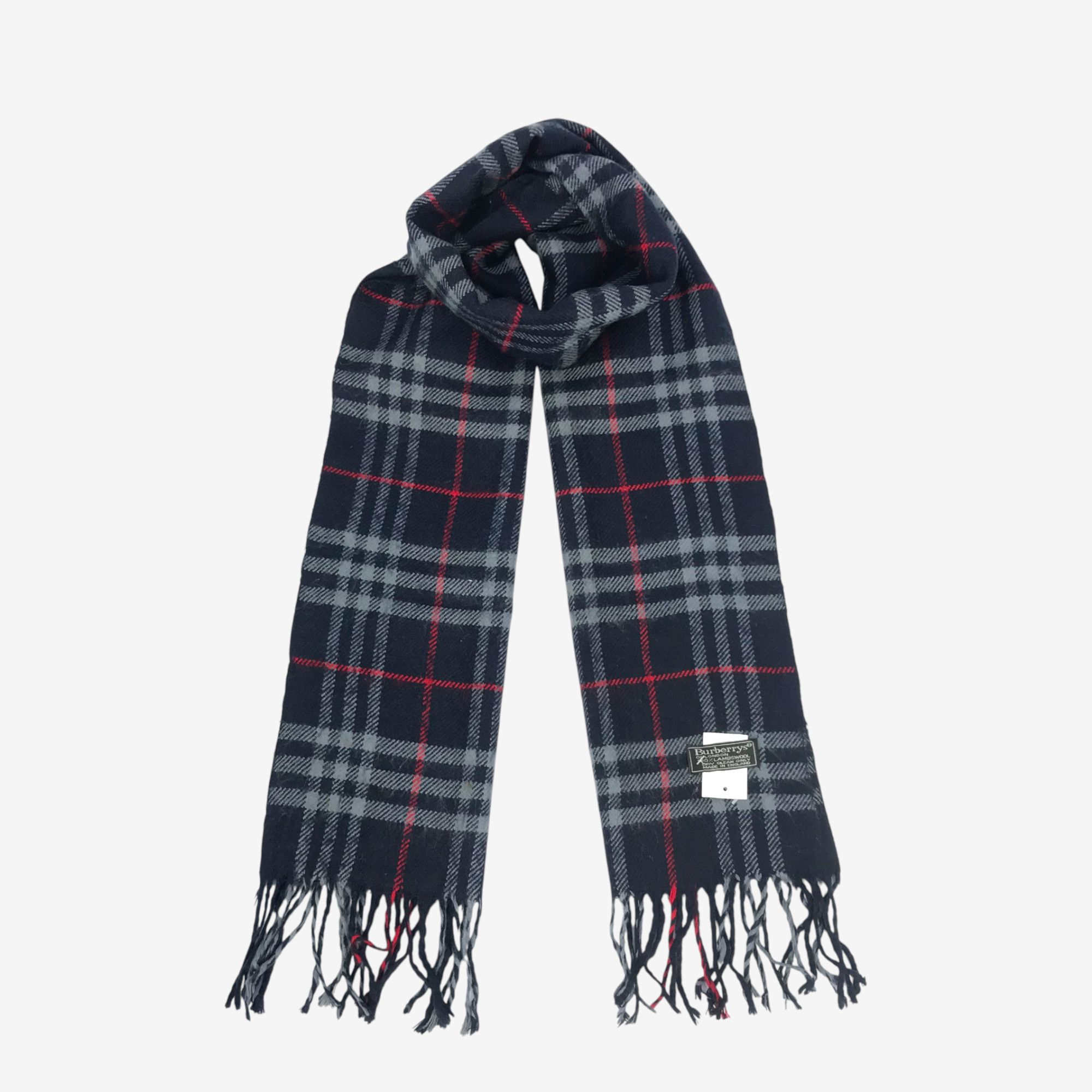 Burberry Vintage Burberry Scarf Muffler Wool Cashmere Scarves Size ONE SIZE - 1 Thumbnail