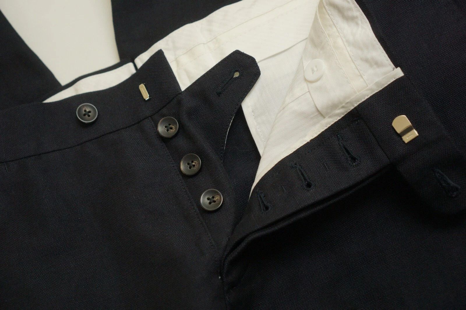 Suitsupply Men Suitsupply Suit Cotton & Linen Navy Blue La Spalla US38L Size 38L - 9 Thumbnail