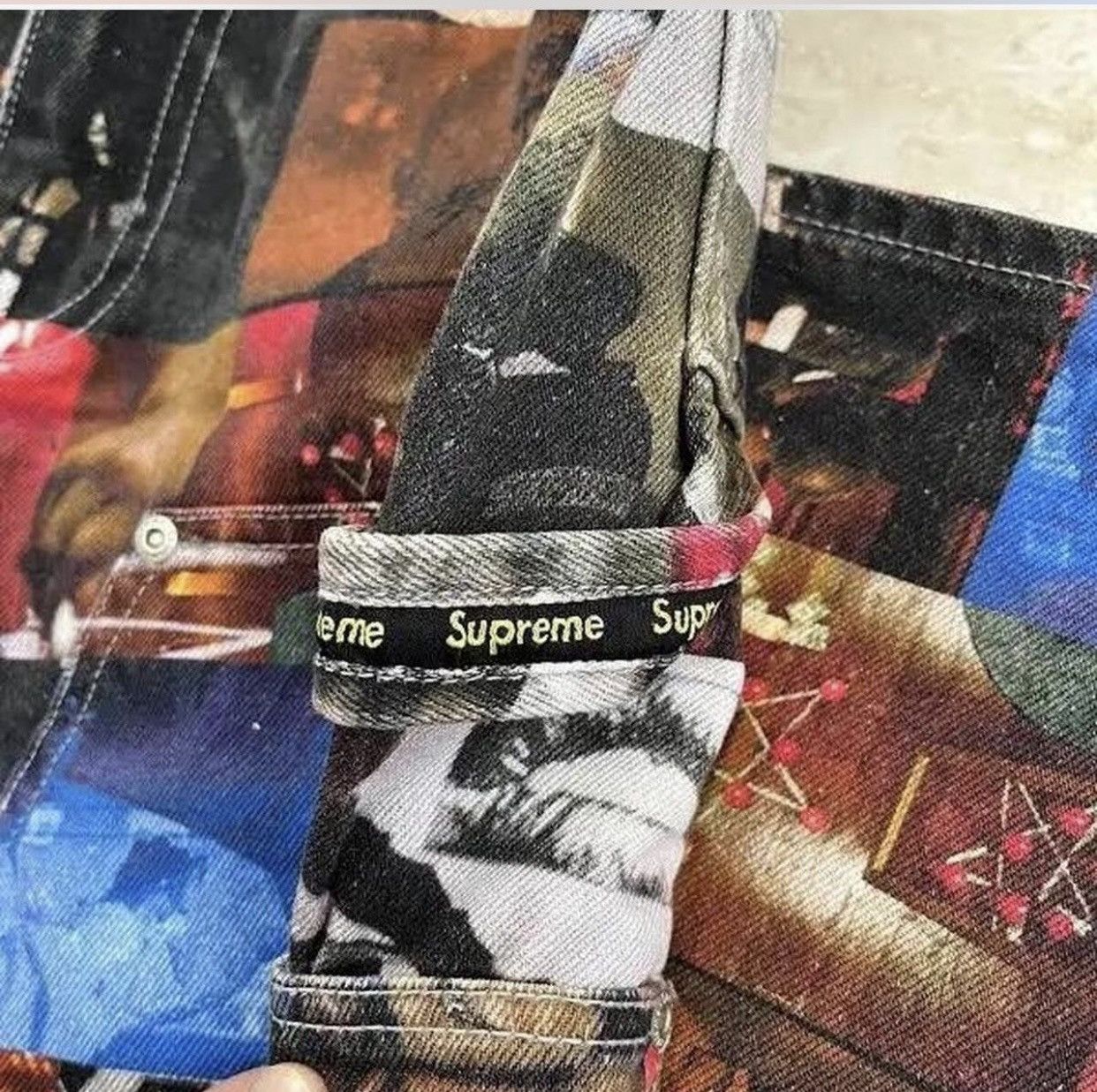 Supreme Supreme Nas and DMX Collage Double Knee Denim Painter Pant Size US 32 / EU 48 - 4 Thumbnail