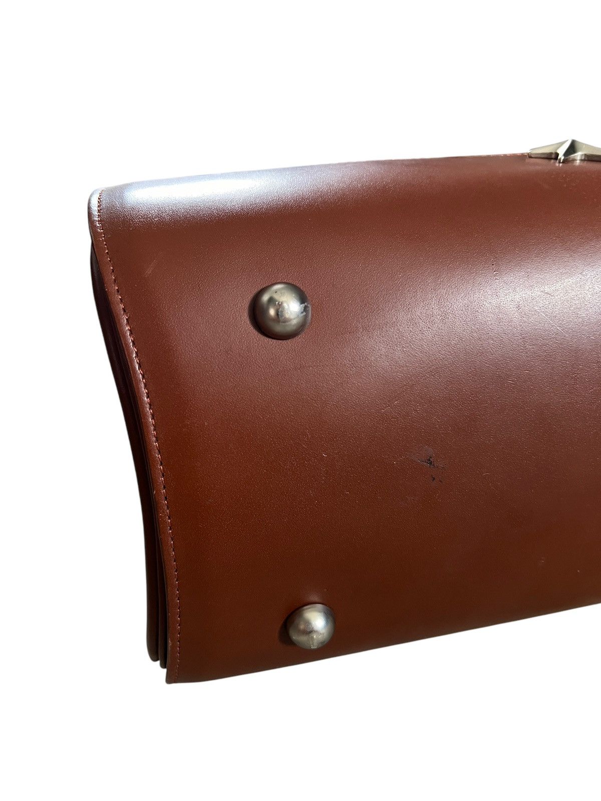 Thierry Mugler 1990 Thierry Mugler Paris Leather Handbag Size ONE SIZE - 15 Thumbnail