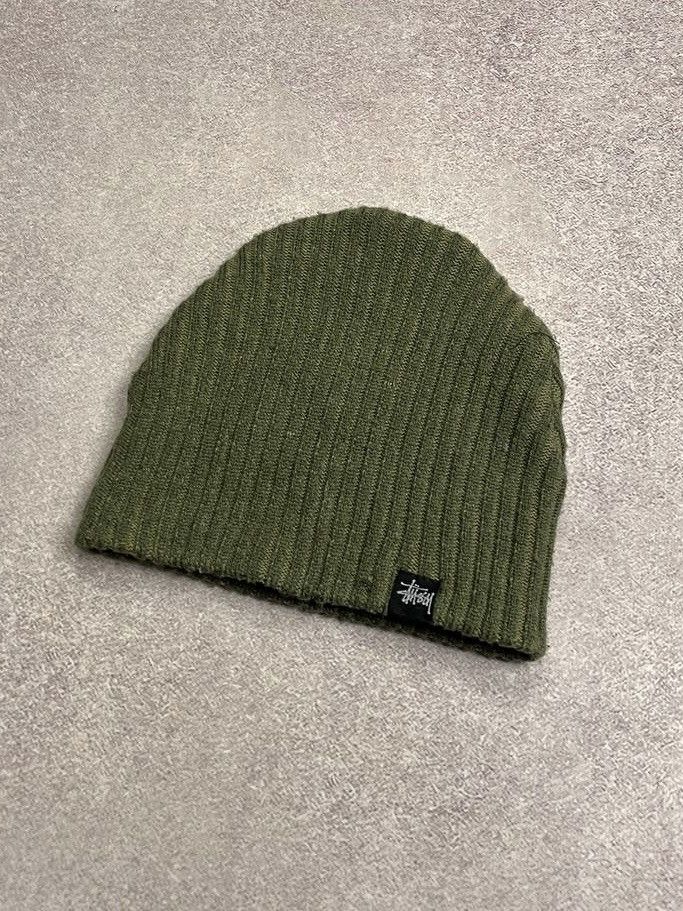 Other Vintage Stussy Green Beanie Hat Y2K Os Size ONE SIZE - 1 Thumbnail
