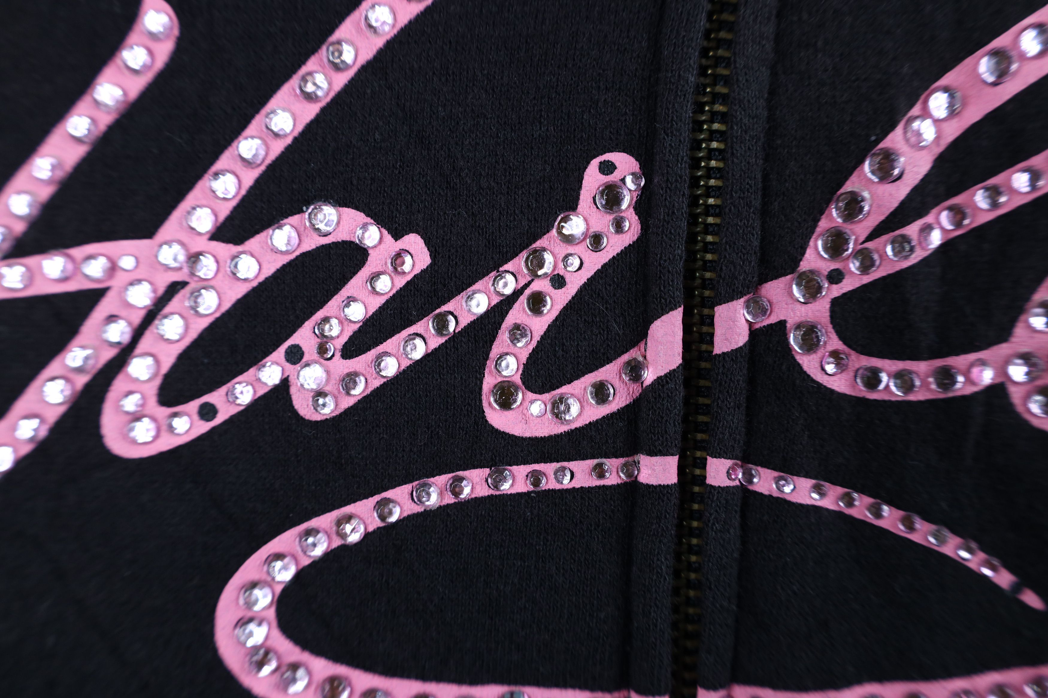 Harley Davidson Vintage Y2K Harley Davidson Sequin Script Full Zip Hoodie Size XL / US 12-14 / IT 48-50 - 6 Thumbnail