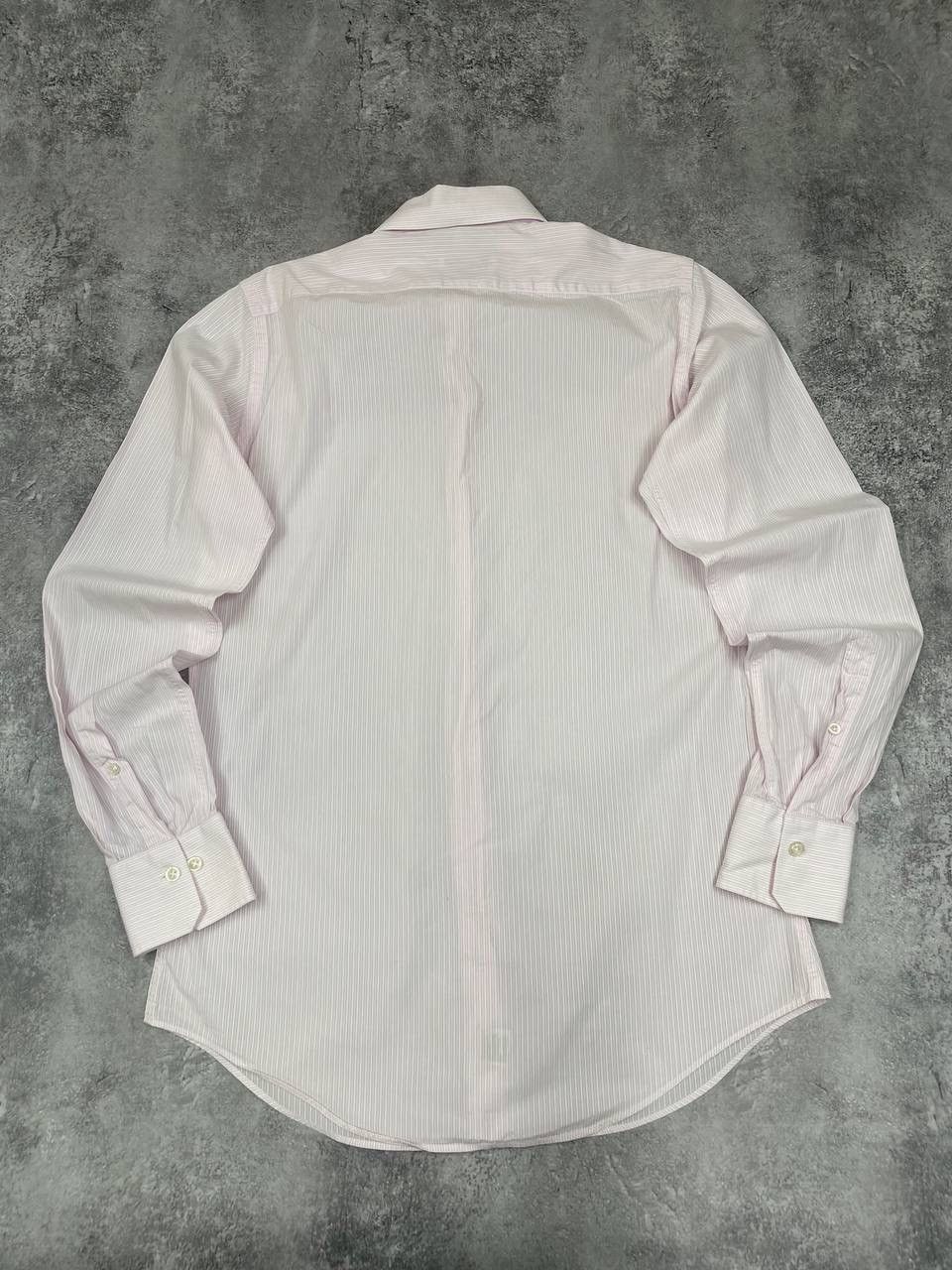 Pal Zileri Pal Zileri Men Cotton Shirt Pink Striped Classic Button Up Size US M / EU 48-50 / 2 - 5 Thumbnail