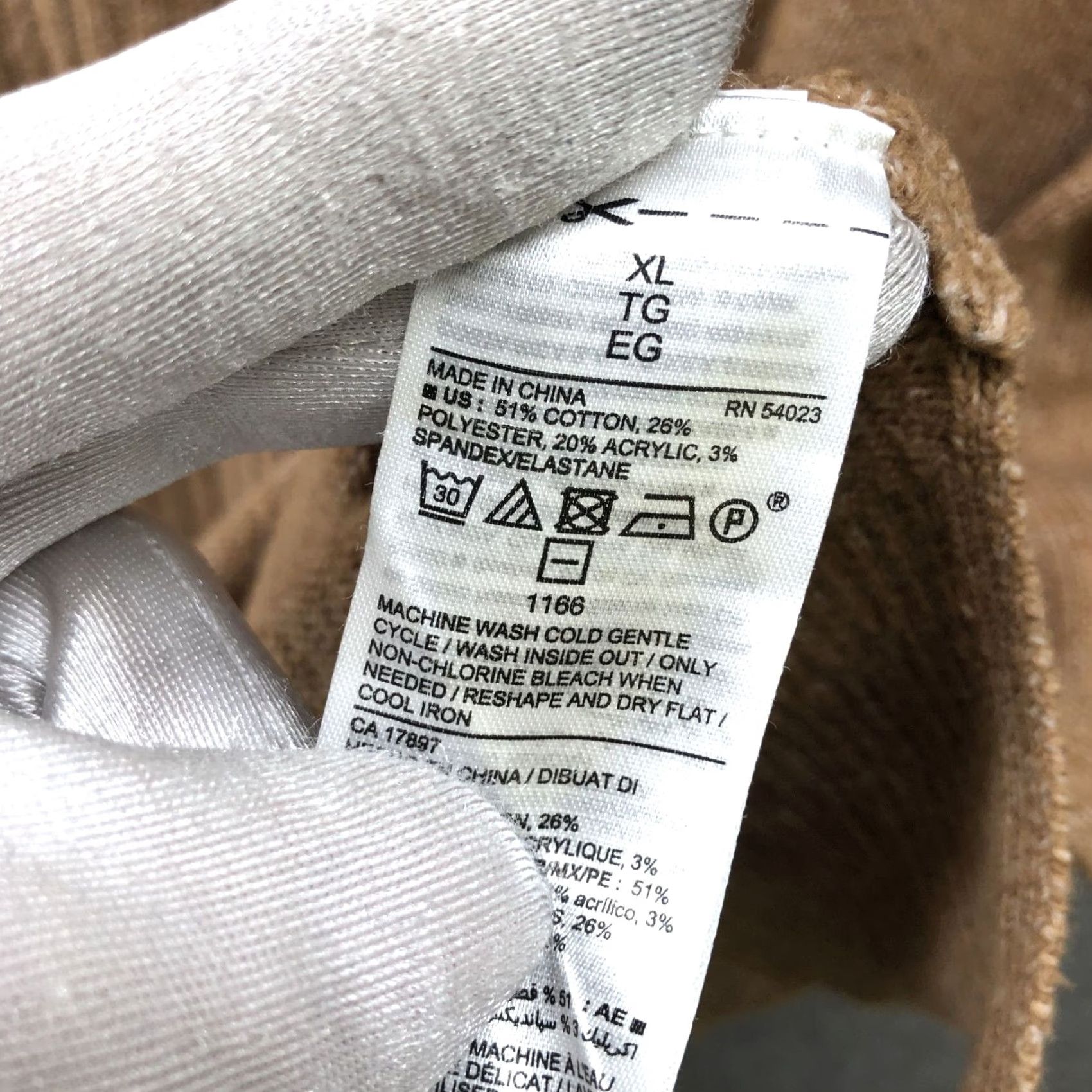 Old Navy Old Navy Pointelle Mock Neck Sweater Womens XL Camel Tan Stretch Knit Pullover Casual Fall Winter Knit Cotton Blend Size XL / US 12-14 / IT 48-50 - 7 Thumbnail