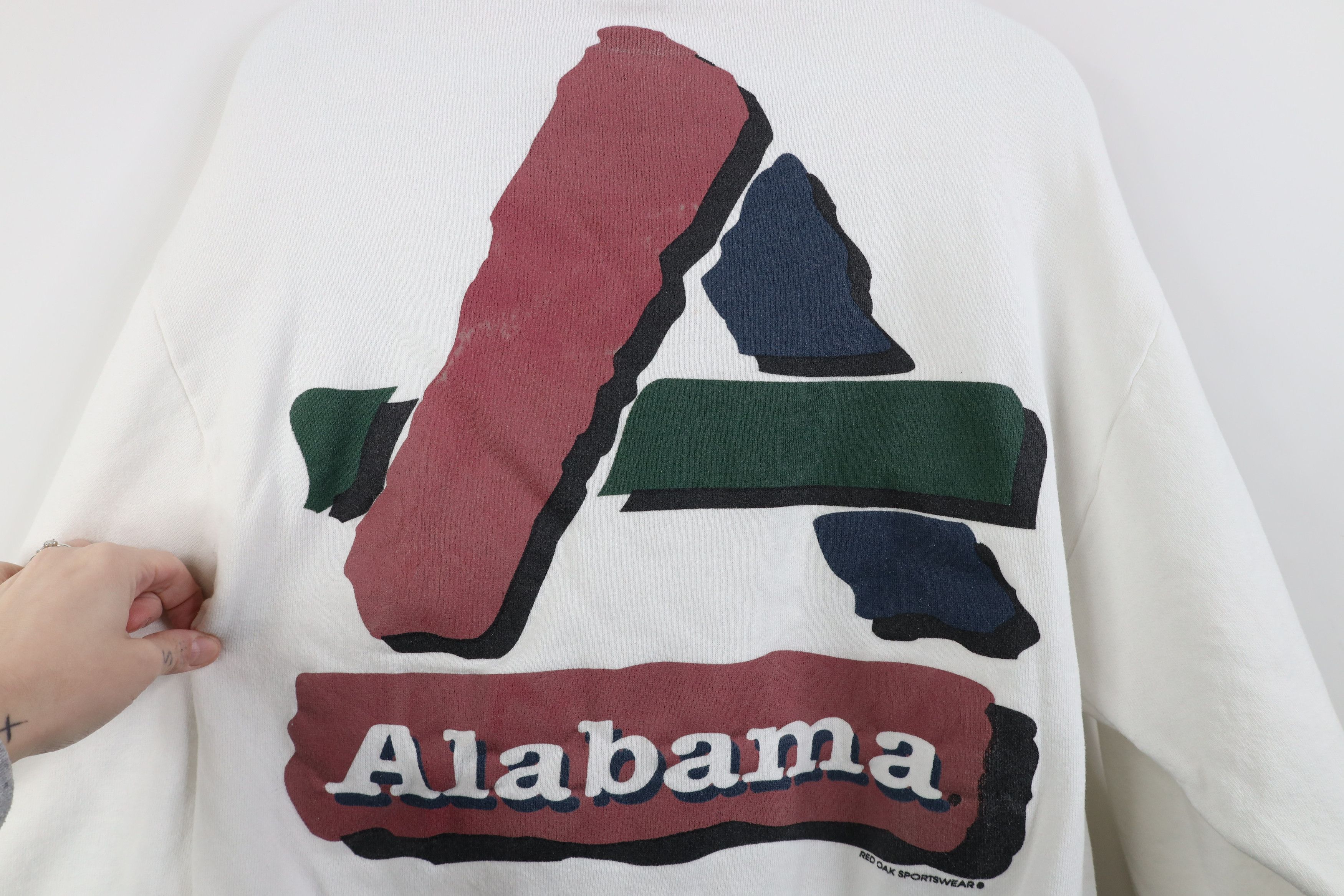 Vintage Vintage 90s University of Alabama Crewneck Sweatshirt Size M / US 6-8 / IT 42-44 - 9 Thumbnail