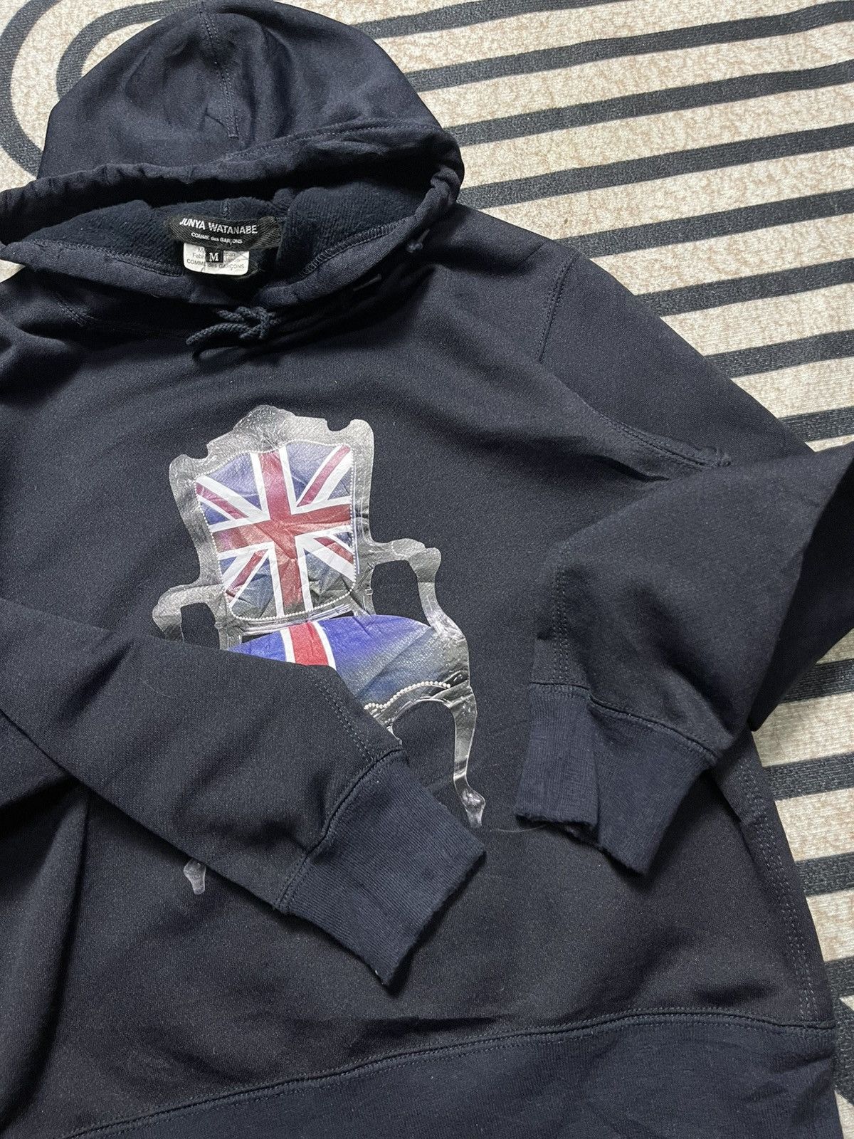 Junya Watanabe SS 2017 JUNYA WATANABE UNION JACK CHAIR PRINTED HOODIE RARE Size M / US 6-8 / IT 42-44 - 7 Thumbnail