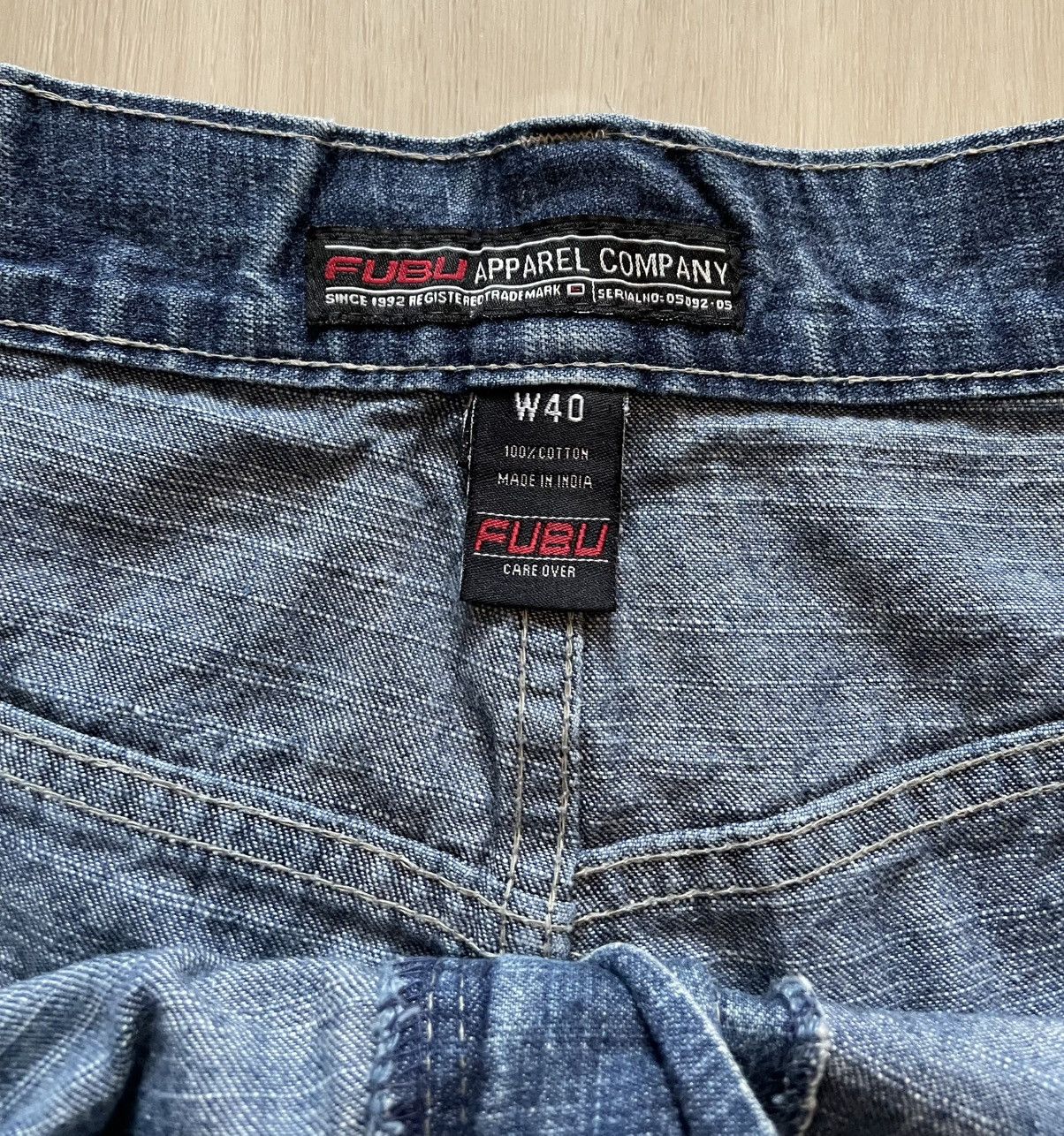 Fubu × Vintage Vintage Y2K FUBU Denim Carpenter Cargo Shorts Size 40 Size US 40 / EU 56 - 4 Thumbnail