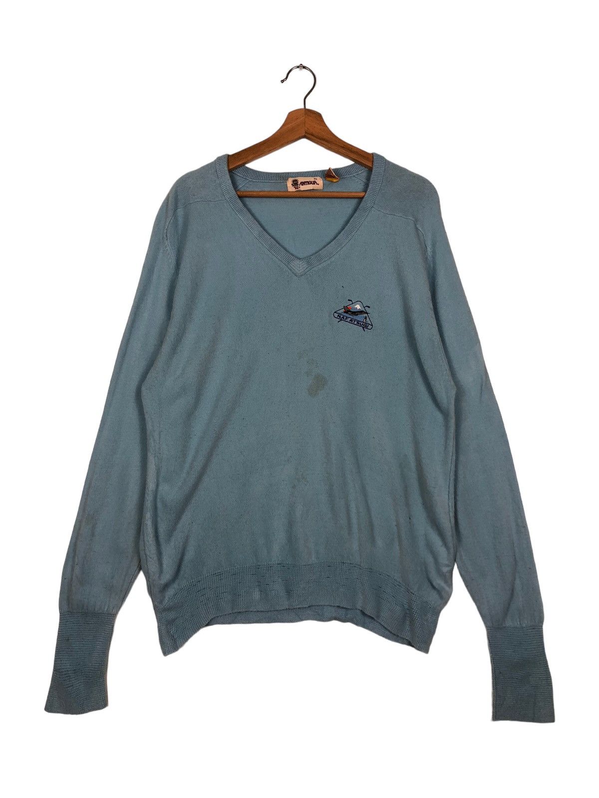 Japanese Brand 🔥90’s Vintage Knit Sweatshirt Antigua Inspire Kapital Size US XL / EU 56 / 4 - 1 Thumbnail