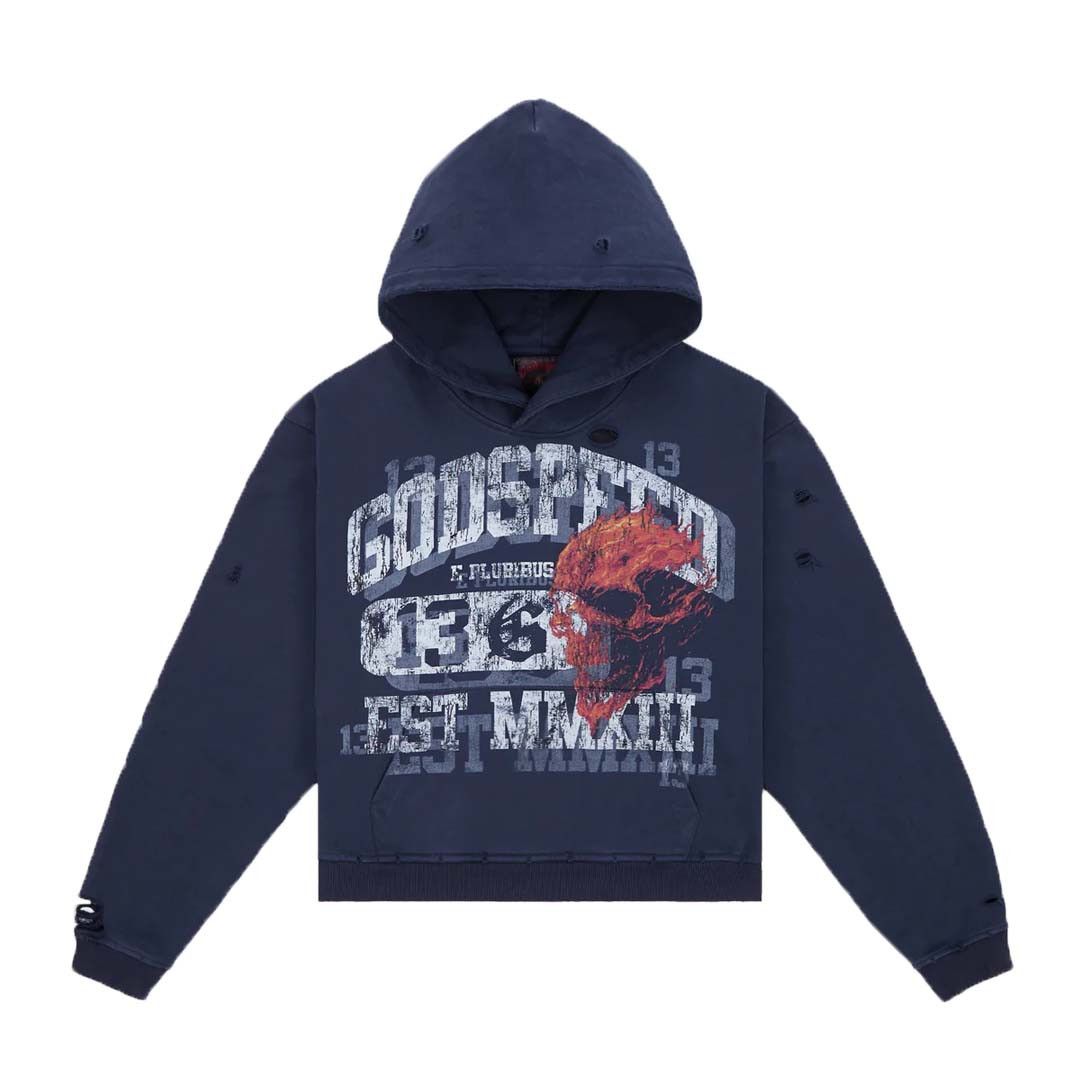 Godspeed Seeing Double Hoodie Blue Size US XXL / EU 58 / 5 - 1 Thumbnail