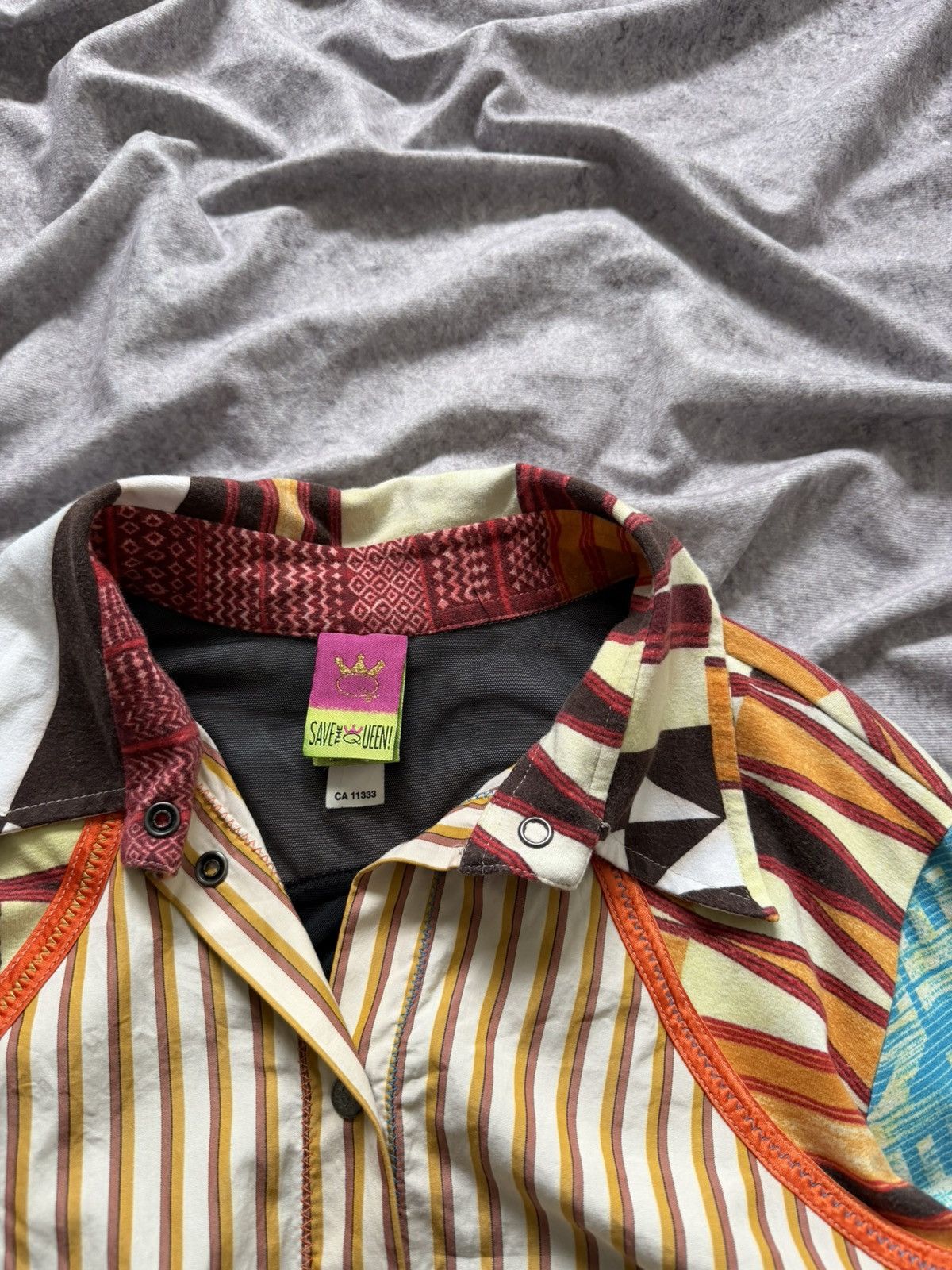 Other Save The Queen Patterned Blouse Size XL Size XL / US 12-14 / IT 48-50 - 7 Thumbnail