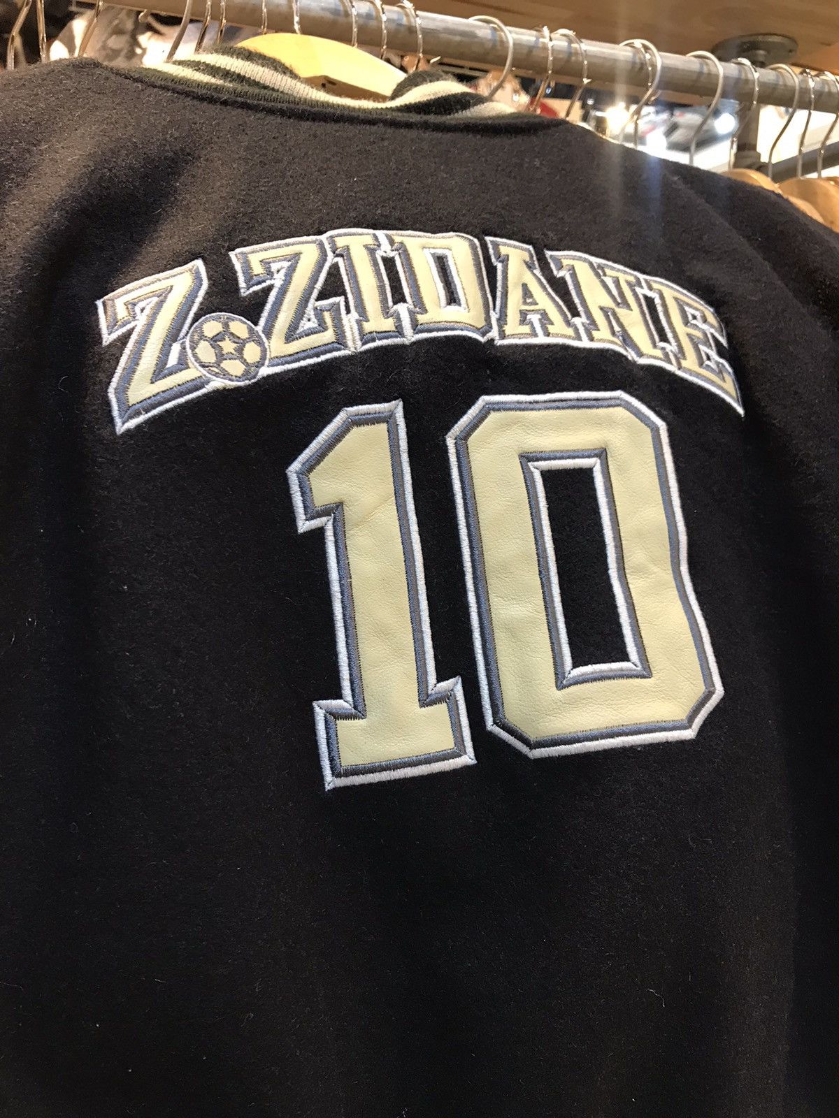 Vintage Vintage Z.Zidane 10 Leather Bomber Jacket Size US XXL / EU 58 / 5 - 11 Thumbnail