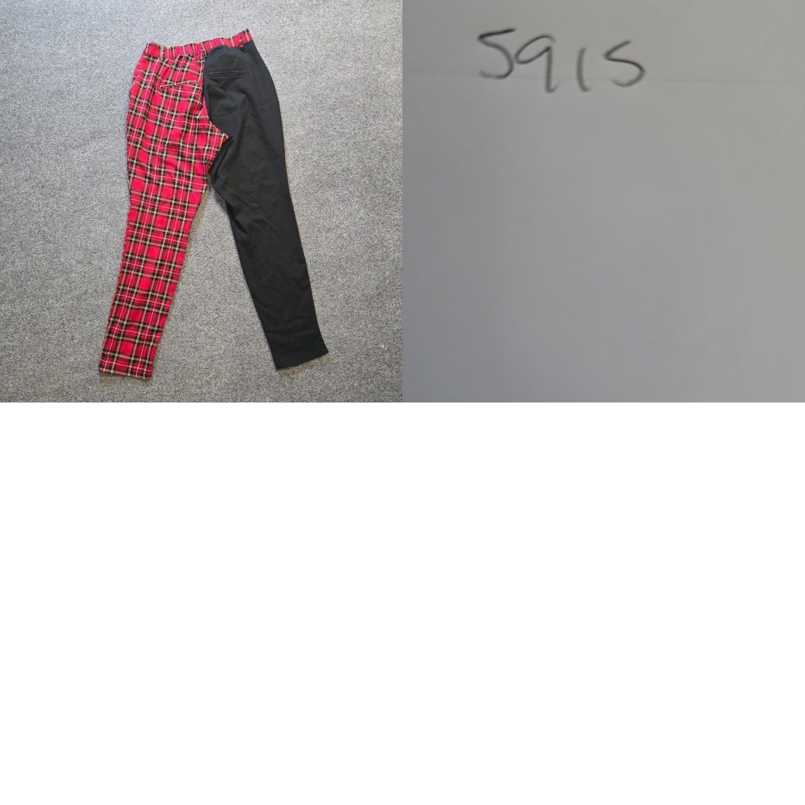 Hot Topic Hot Topic Pants Women S Red Black Plaid Coloblock Tapered Punk Rock Shirt? Size 28" / US 6 / IT 42 - 8 Thumbnail