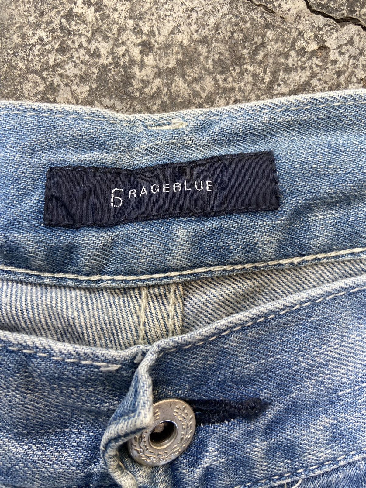 Beauty Beast 6 rage blue jeans LGB Distressed decontructed patchwork Size US 32 / EU 48 - 7 Thumbnail