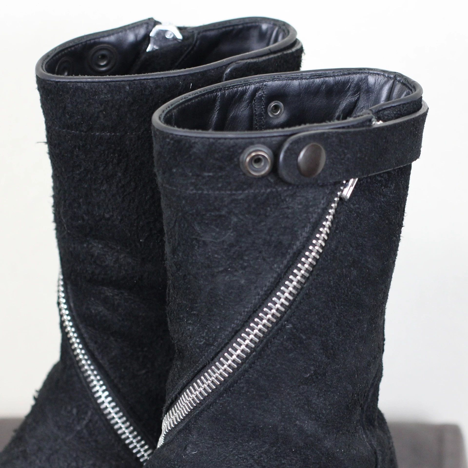 Rick Owens Rickowens Suede Rotary Zipper Military Boots Size US 6.5 / IT 36.5 - 4 Thumbnail