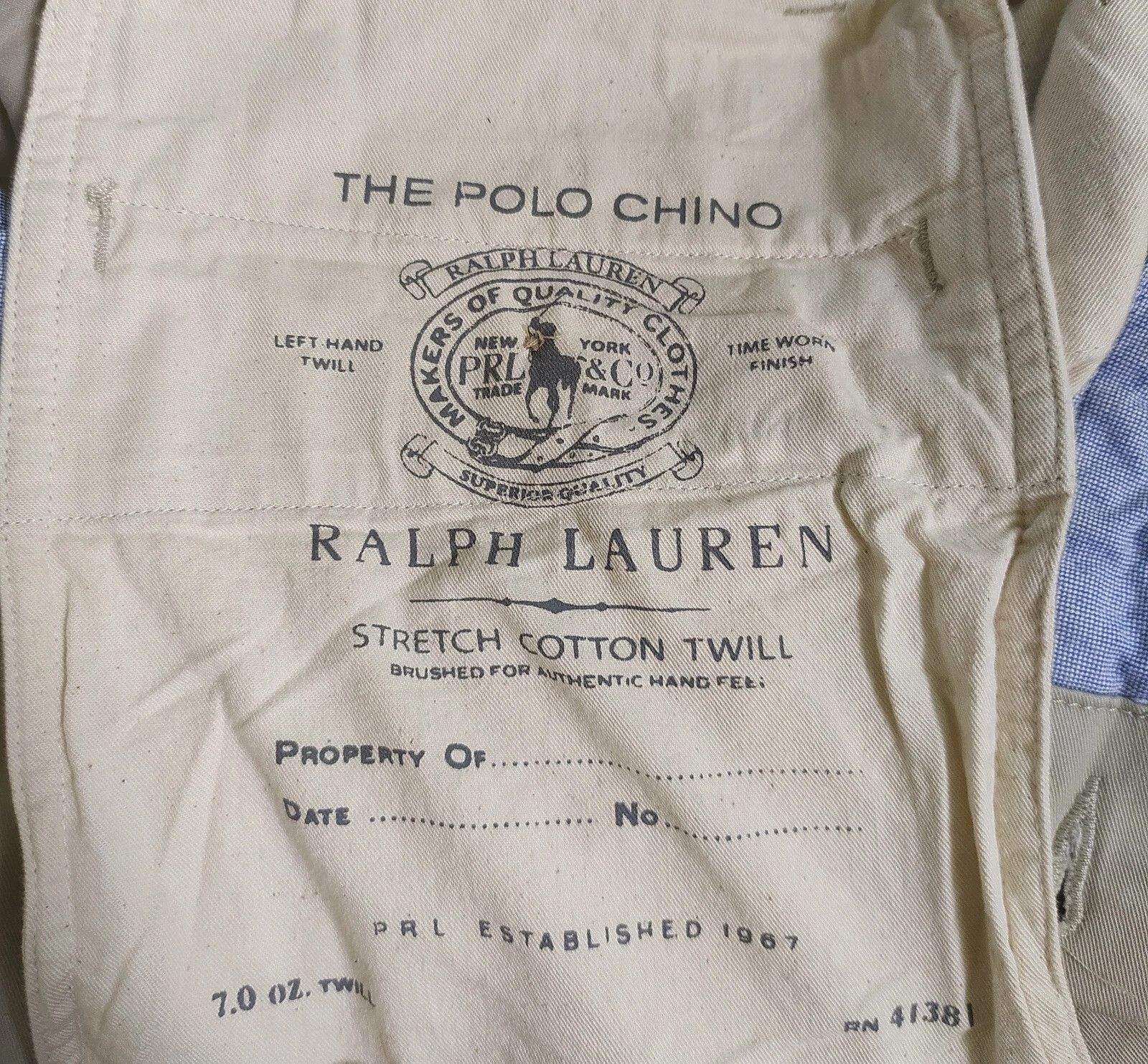 Polo Ralph Lauren Polo Ralph Lauren Slim Stretch Fit Chino Trouser FTP 0004 Size US 29 - 6 Thumbnail