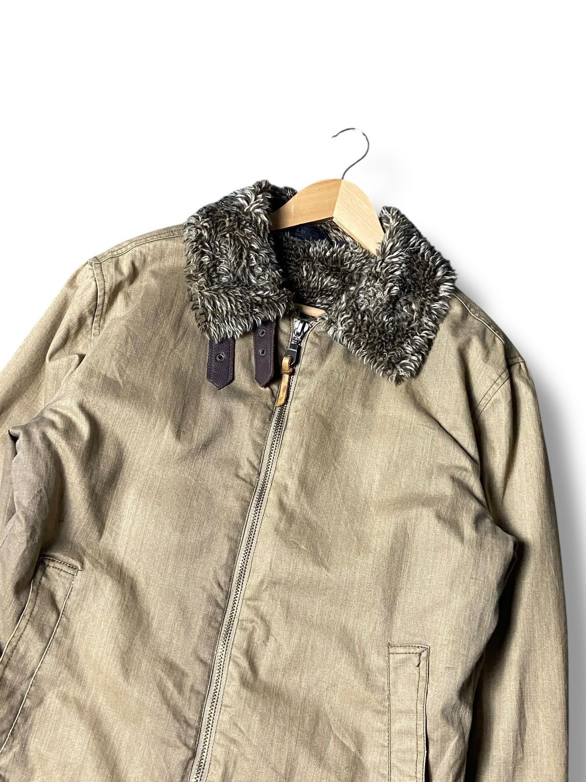Japanese Brand TRIXY Brand Full Zip Jacket with Faux Fur Collar (154) Size US L / EU 52-54 / 3 - 4 Thumbnail