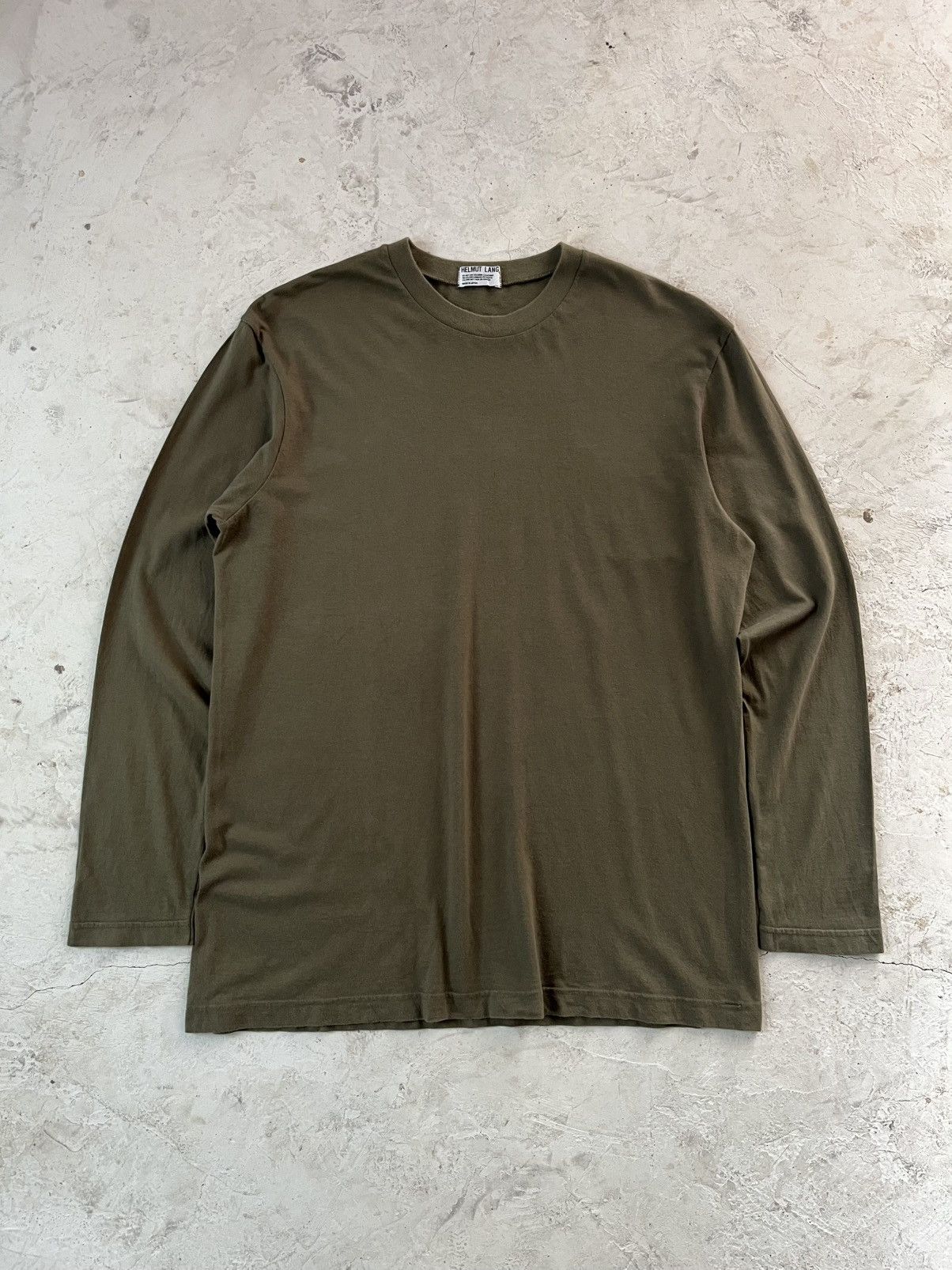 Helmut Lang AW99 Helmut Lang Olive Longsleeve Size US L / EU 52-54 / 3 - 1 Thumbnail