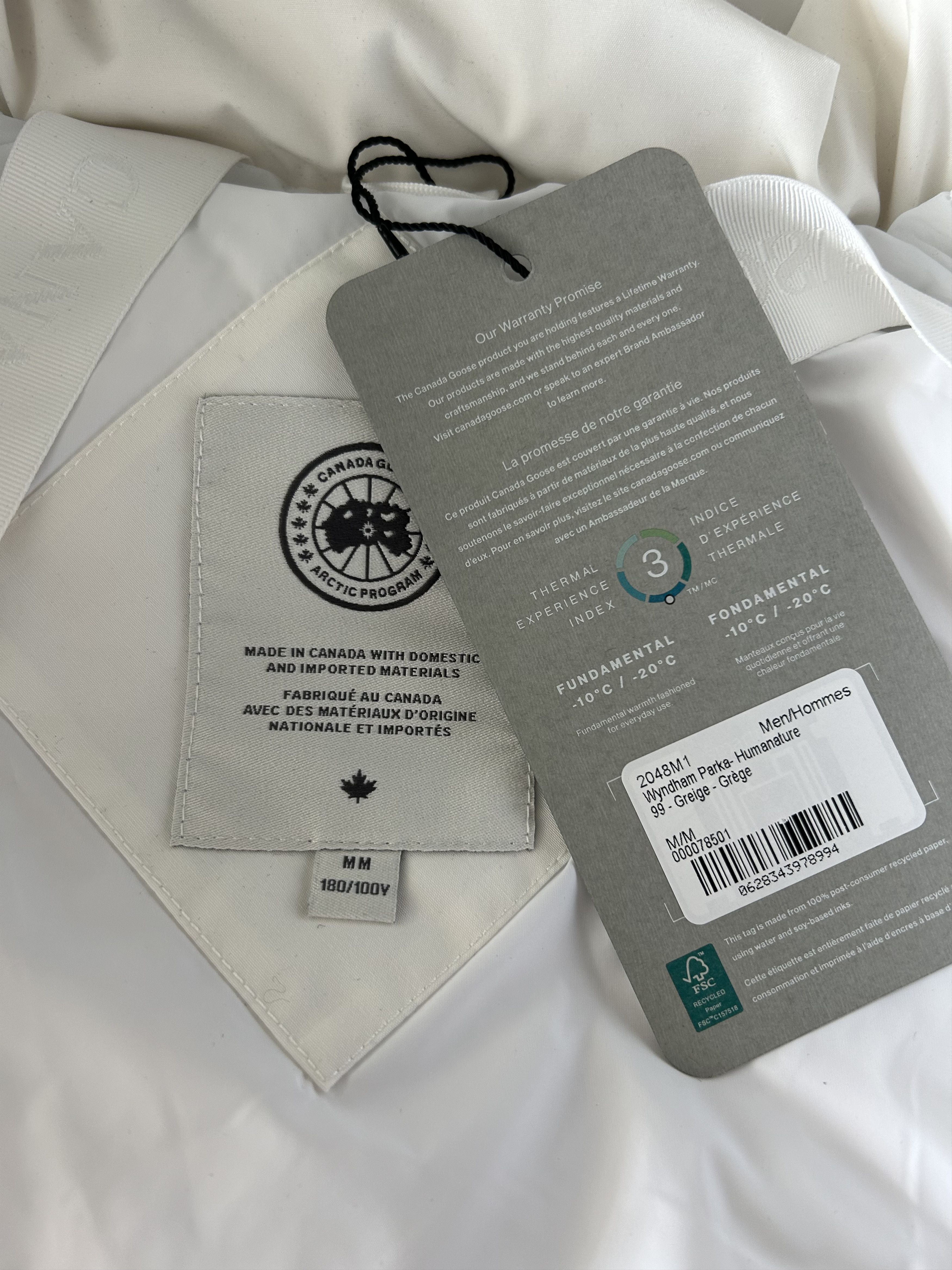 Canada Goose Canada Goose Greige Wyndham Men's Jacket Size US M / EU 48-50 / 2 - 3 Thumbnail