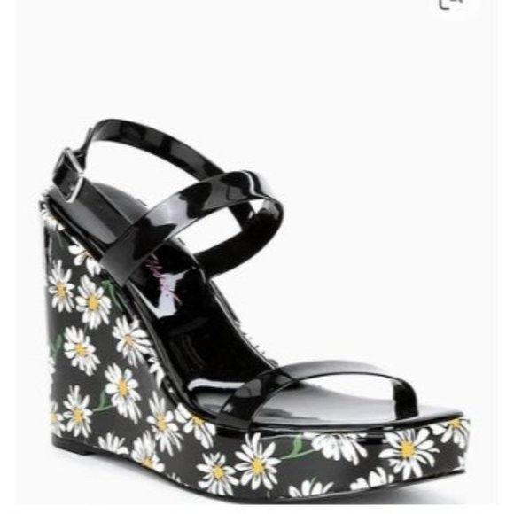 Betsey Johnson Betsey Johnson Landry Wedge In Daisy Multi‎ Print - NWOT - S Size US 8 / IT 38 - 1 Thumbnail