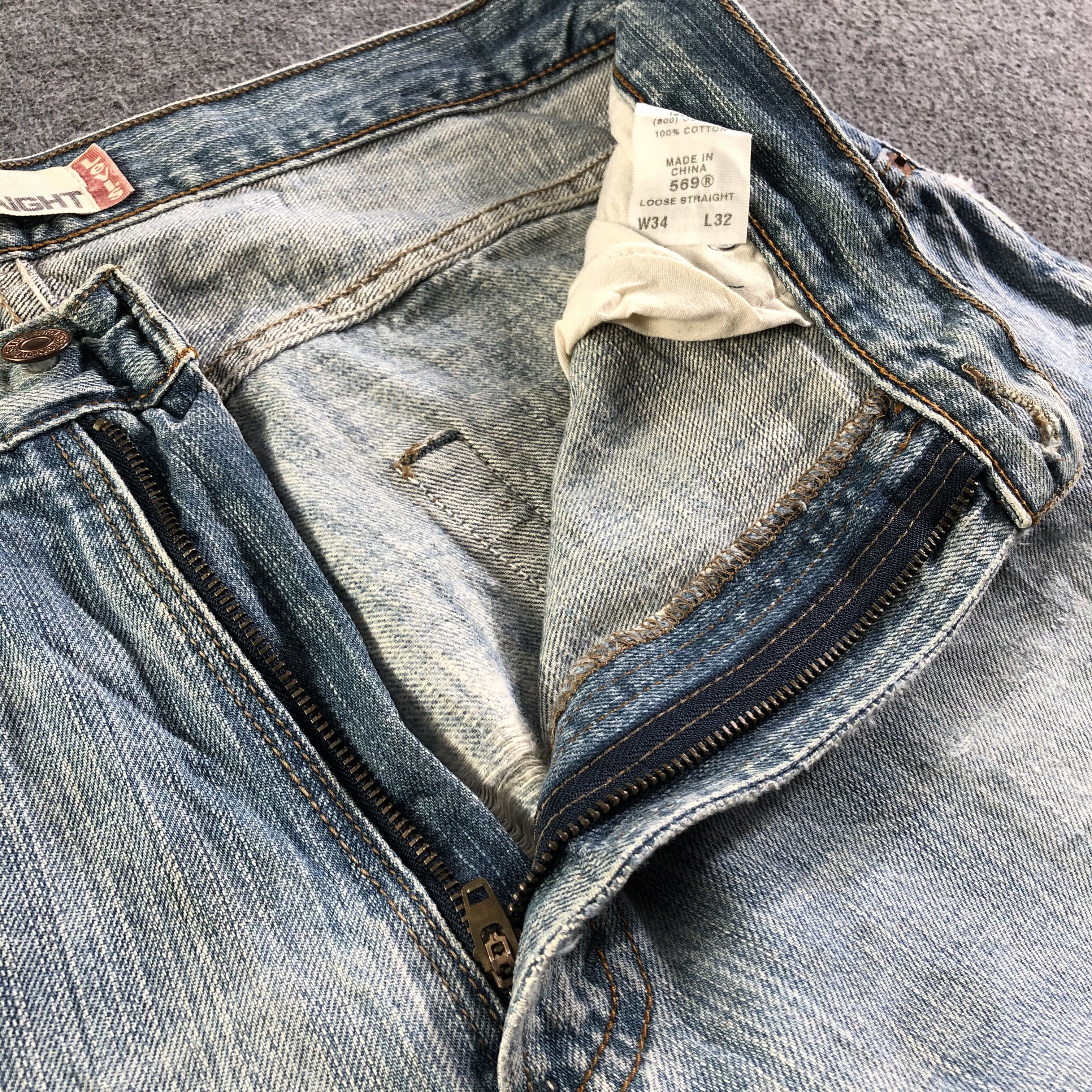 Levi's Vintage Levis 569 Jeans-J4418 Size US 35 - 10 Thumbnail