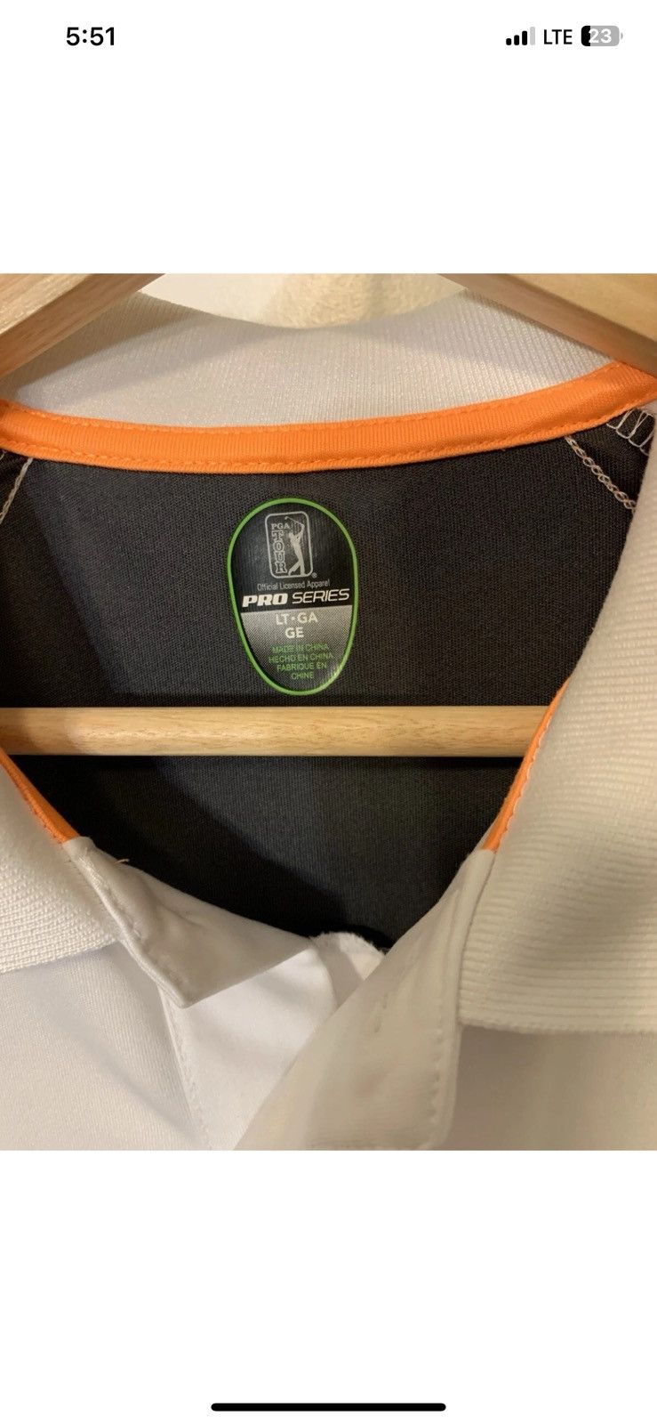 PGA Tour PGA Tour mens sz LT pro series white golf polo Size US L / EU 52-54 / 3 - 2 Thumbnail