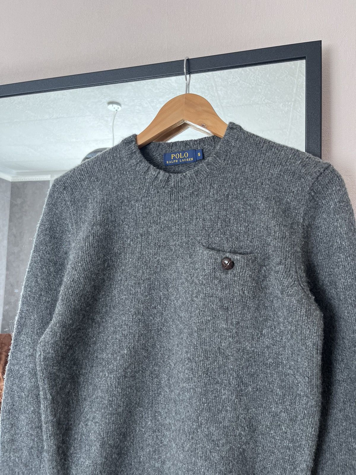 Polo Ralph Lauren Vintage Polo Ralph Lauren Wool Pocke Sweater Size S / US 4 / IT 40 - 2 Thumbnail