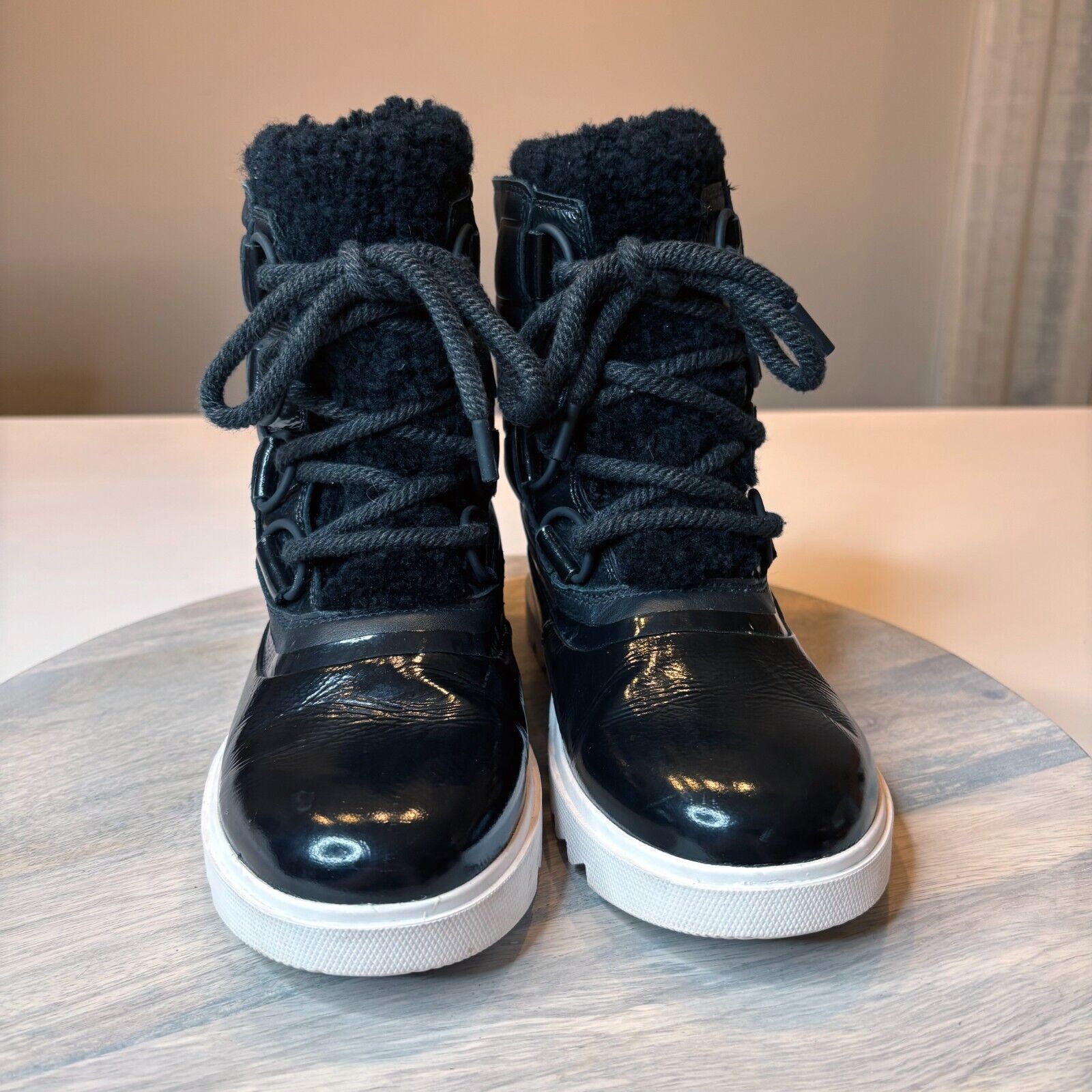 SOREL Sorel Women's Joan of Arctic Black Leather Boots US Size 6 Size US 6 / IT 36 - 3 Thumbnail