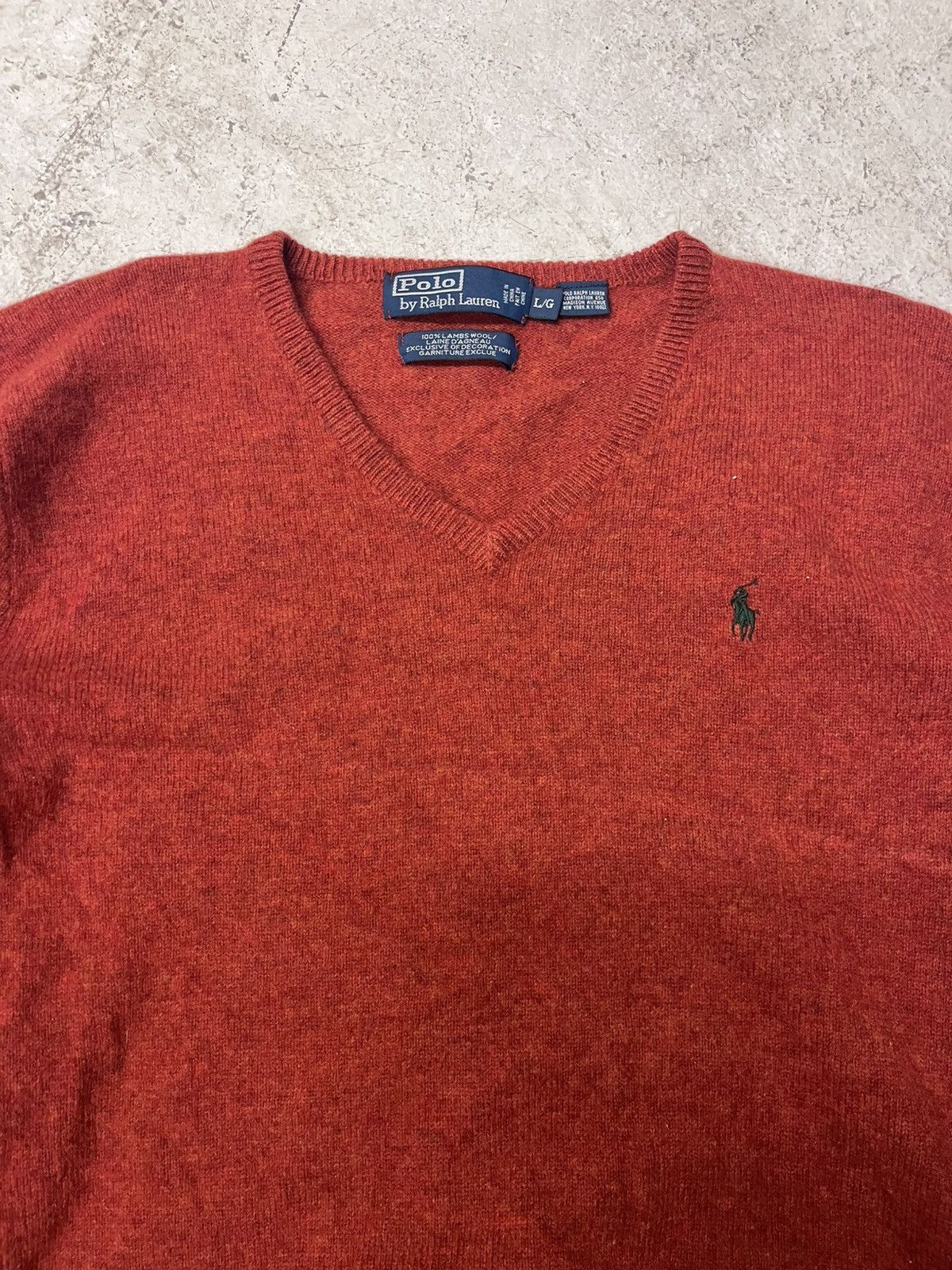Polo Ralph Lauren Vintage deep orange polo ralph lauren sweater Size US L / EU 52-54 / 3 - 1 Thumbnail