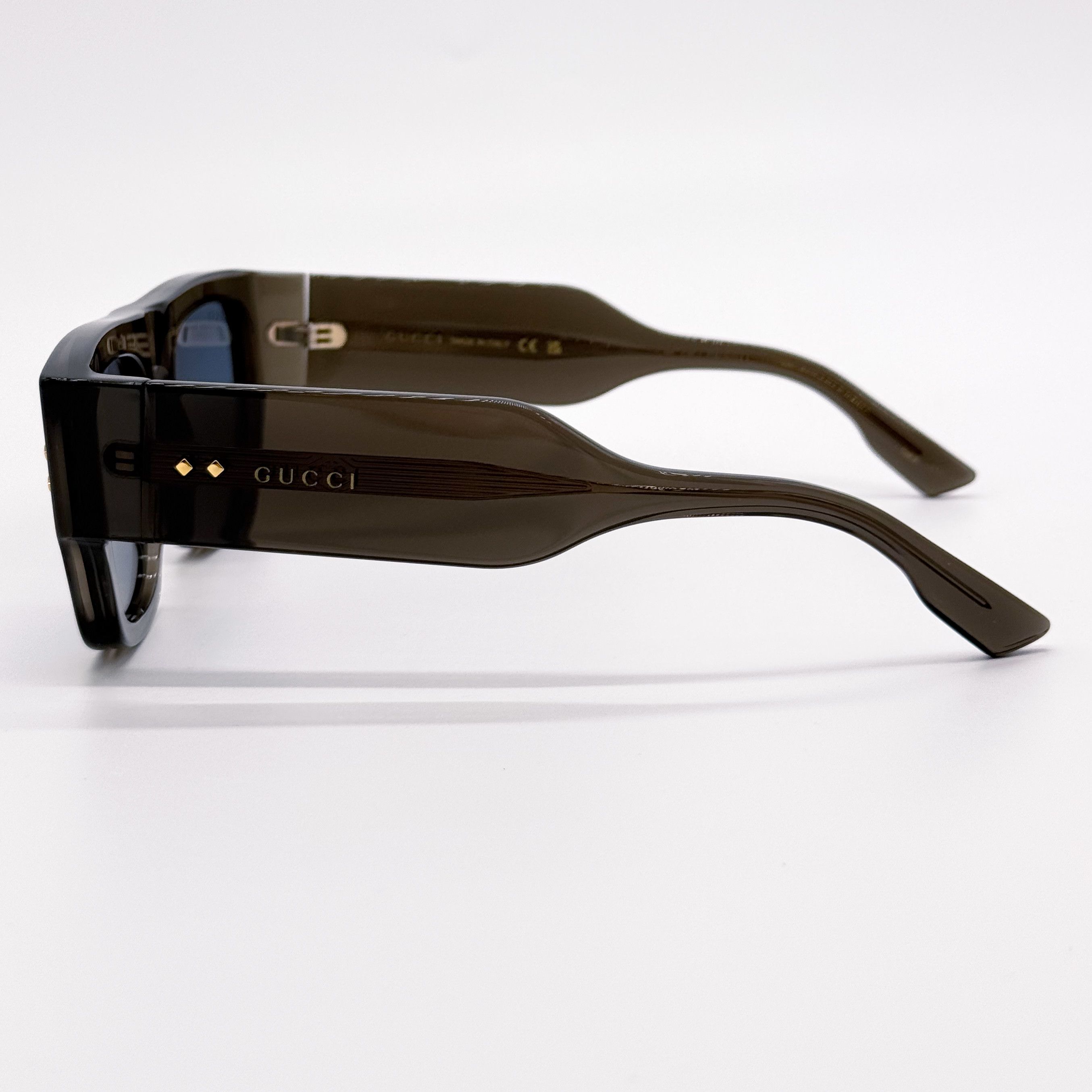 Gucci NEW AUTHENTIC GG1262S 003 GUCCI UNISEX SHIELD SUNGLASSES Size ONE SIZE - 7 Thumbnail