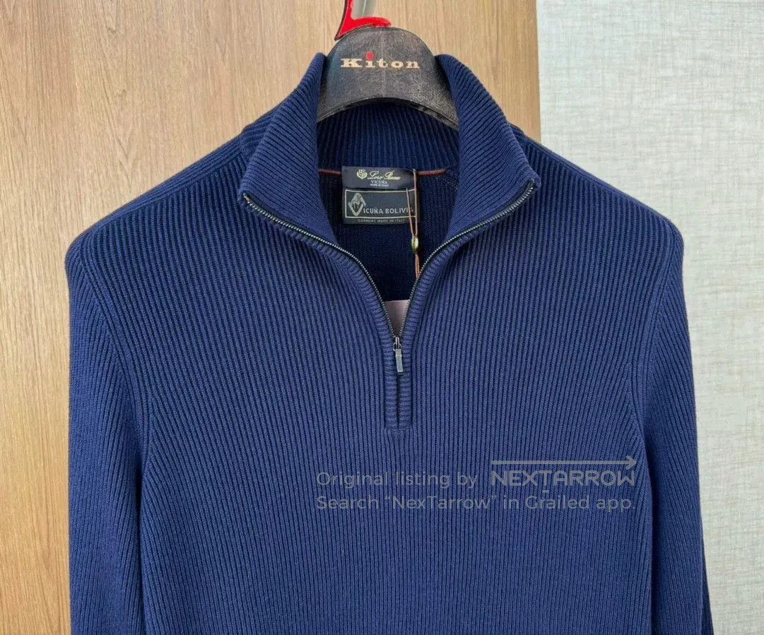 Loro Piana Loro Piana Classic Vicuna Knit Zip Sweater. Size US L / EU 52-54 / 3 - 2 Thumbnail