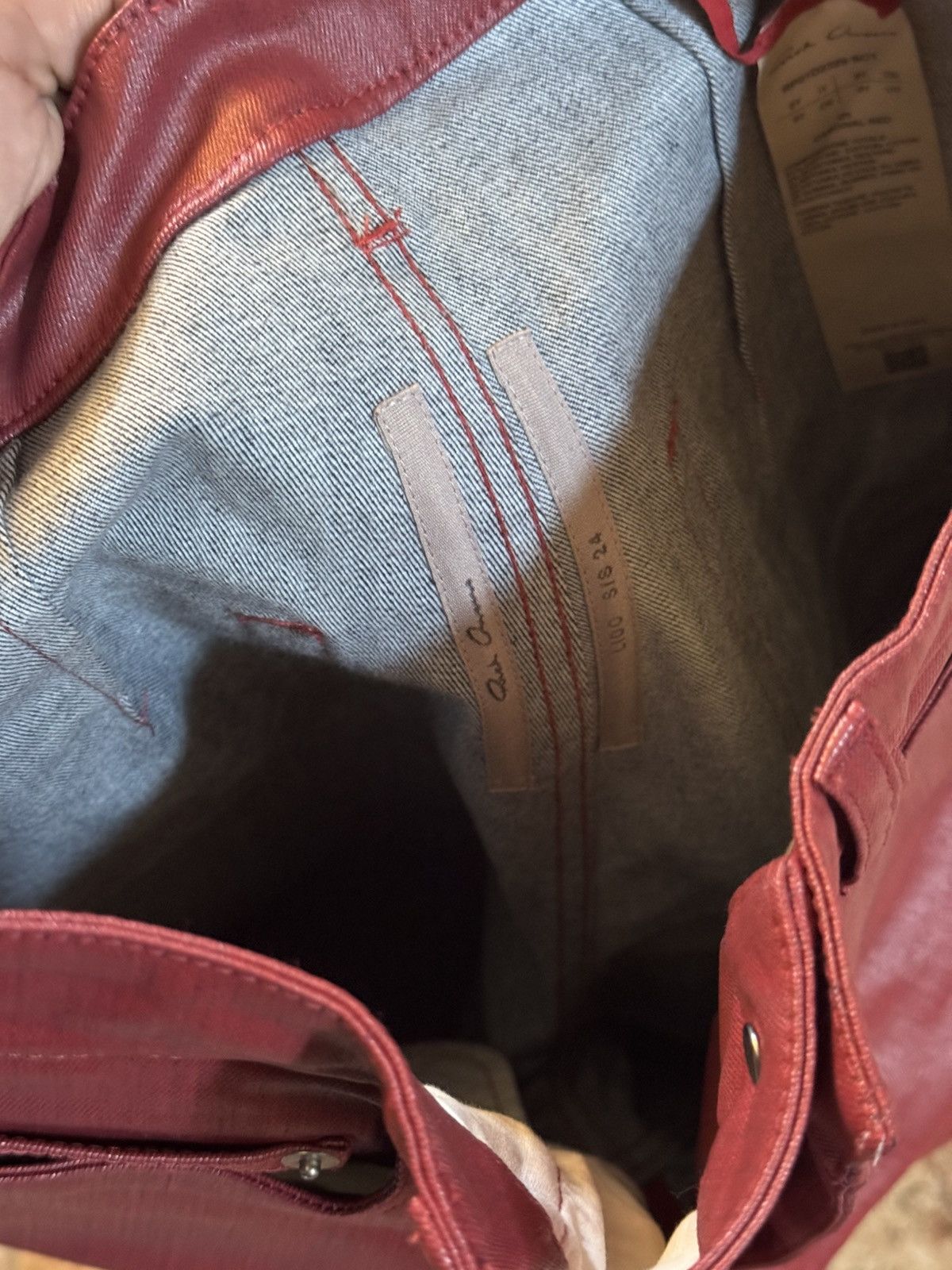 Rick Owen Mainline wax bolan pants