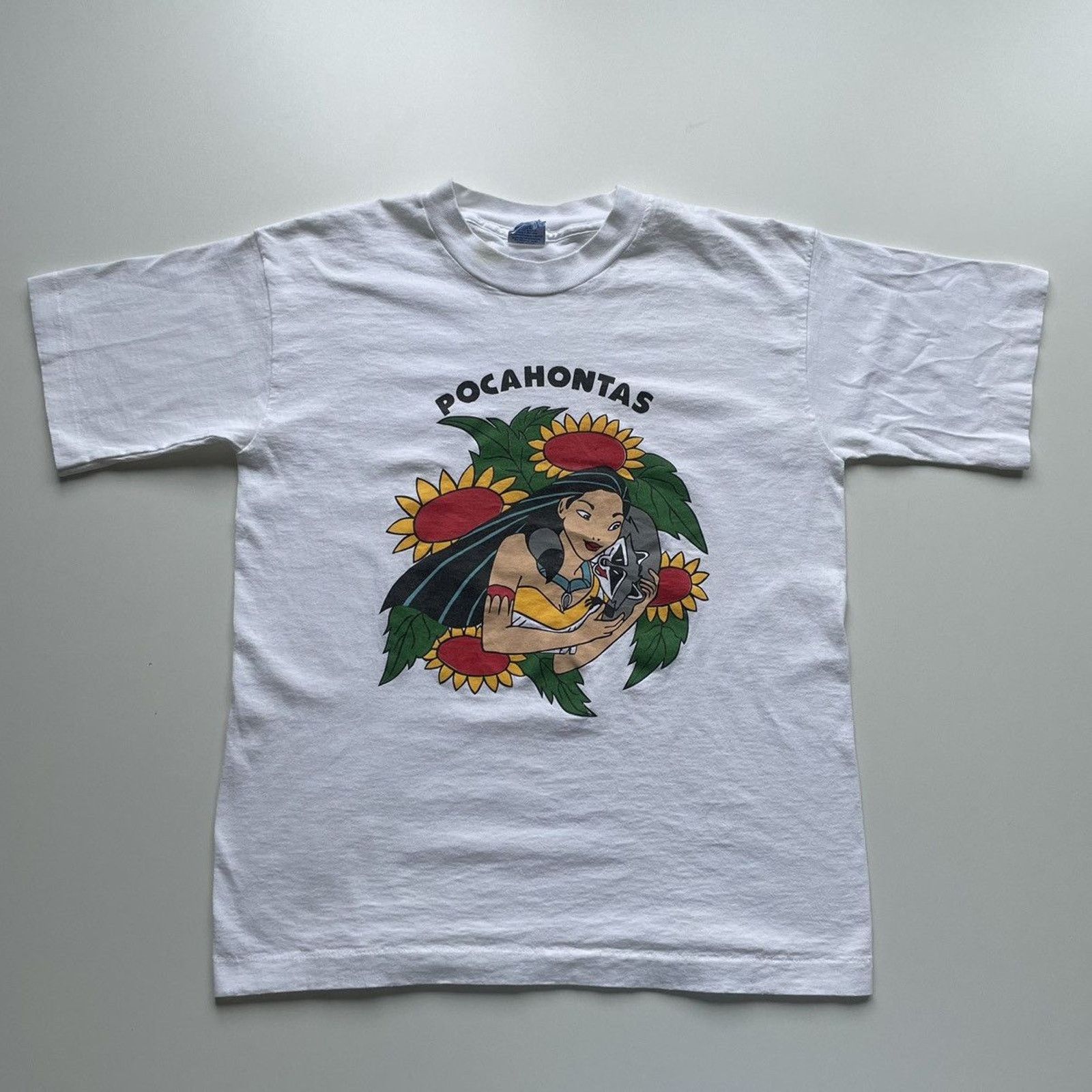 Disney Vintage 90s Pocahontas Disney Movie Promo T Shirt Medium USA Size US M / EU 48-50 / 2 - 1 Thumbnail