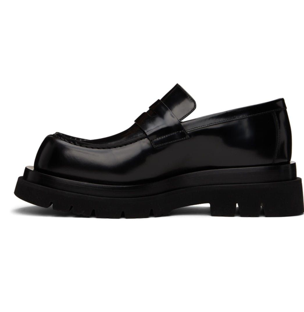 Bottega Veneta Lug Leather Loafers Size US 12 / EU 45 - 3 Thumbnail