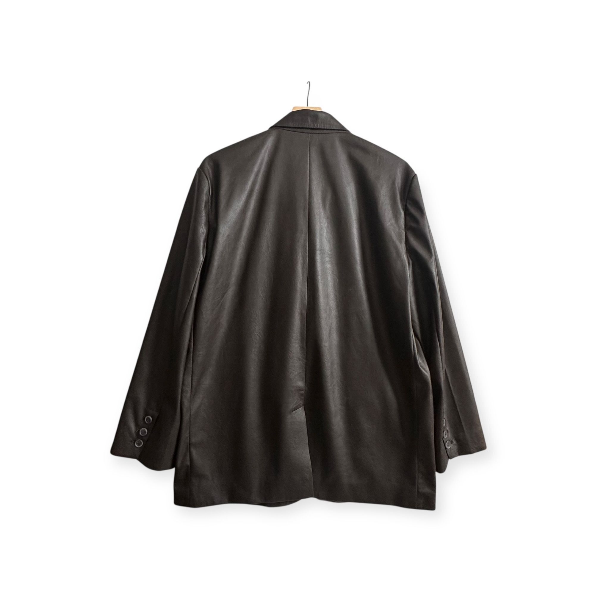 Brochu Walker Brochu Walker The Farley Single-Button Vegan Leather Blazer Size M / US 6-8 / IT 42-44 - 2 Thumbnail