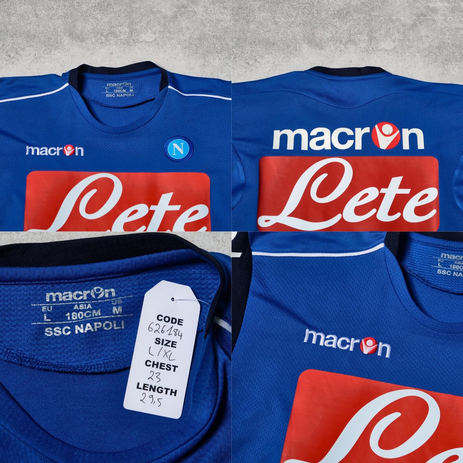 Macron 2010/11 Napoli Training Shirt Macron (L/XL) Size US L / EU 52-54 / 3 - 5 Thumbnail