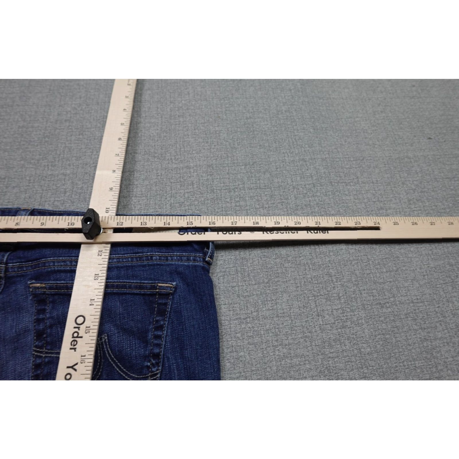 Vintage AG Adriano Goldschmied Jeans Womens 27R The Stilt Cigarette Leg Stretch Jeans Blue 5-Pocket Zipper Slim Mid Rise Cotton Denim Size 24" / US 00 / IT 34 - 7 Thumbnail