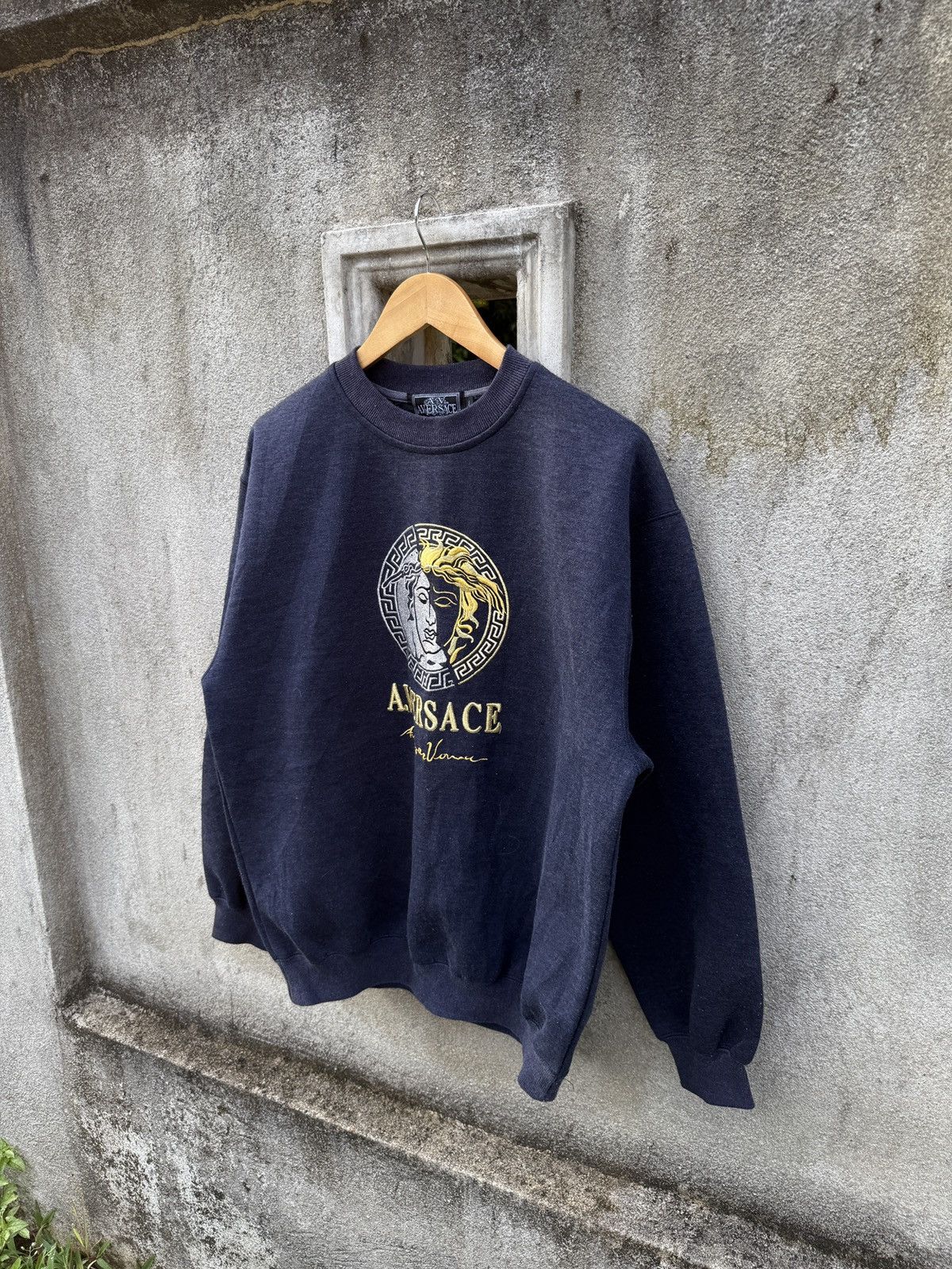 Versace Jeans Couture Vintage 90s Versace Jeans Couture Embroidered Sweatshirt Size US XL / EU 56 / 4 - 3 Thumbnail