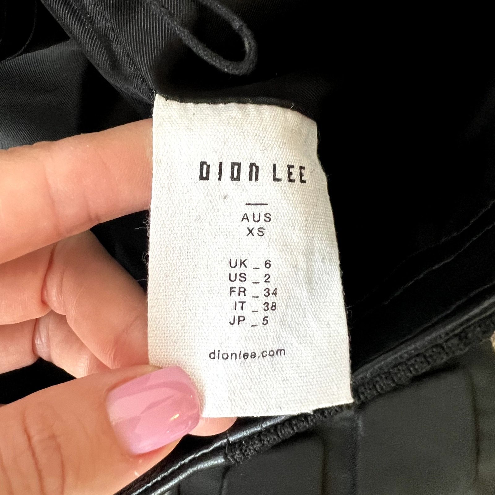 Dion Lee Dion Lee leather panelled flared pants black size XS 2 Size 24" / US 00 / IT 34 - 6 Thumbnail