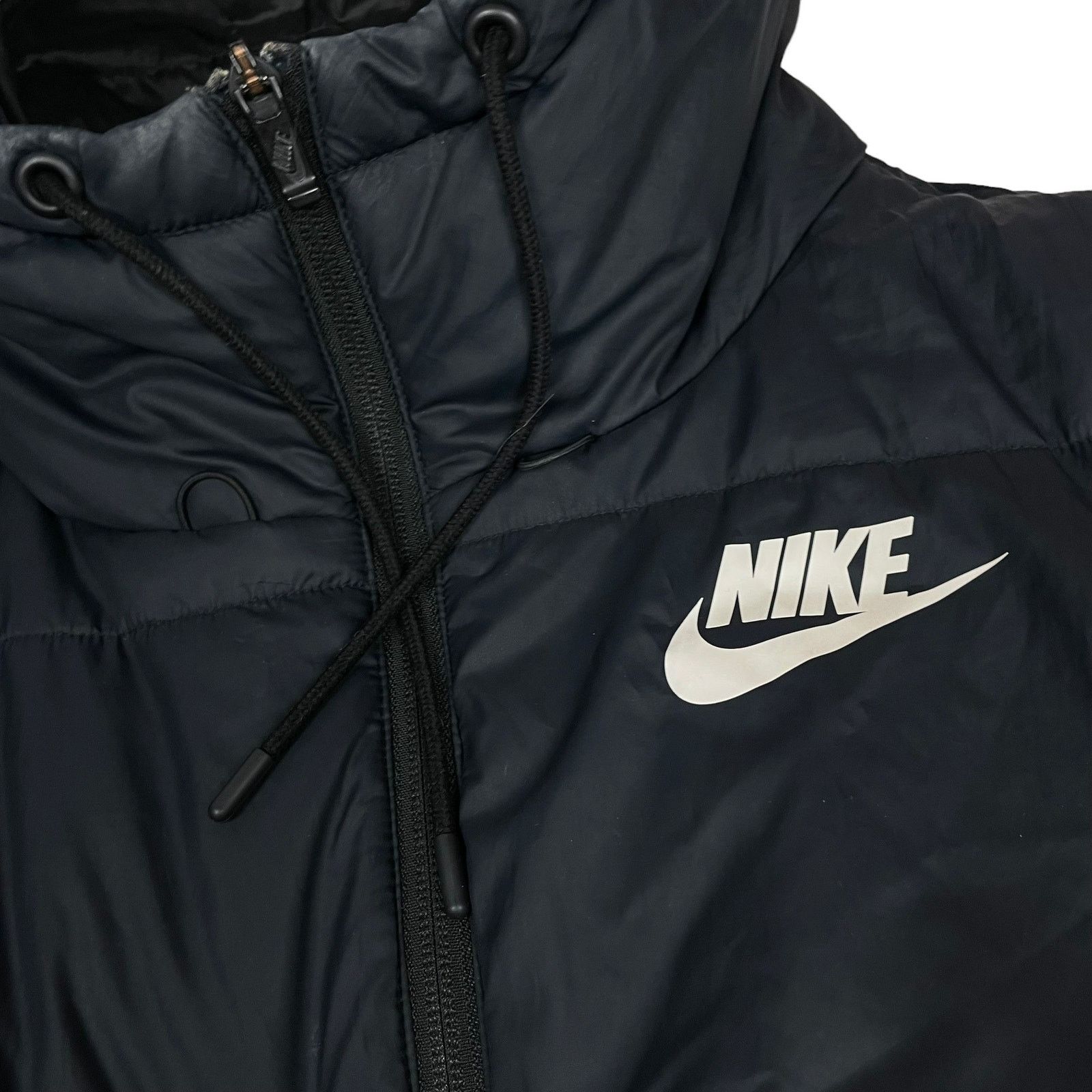 Nike Nike Sportswear Womens Black Hooded Full Zip Puffer Jacket S Size S / US 4 / IT 40 - 4 Thumbnail