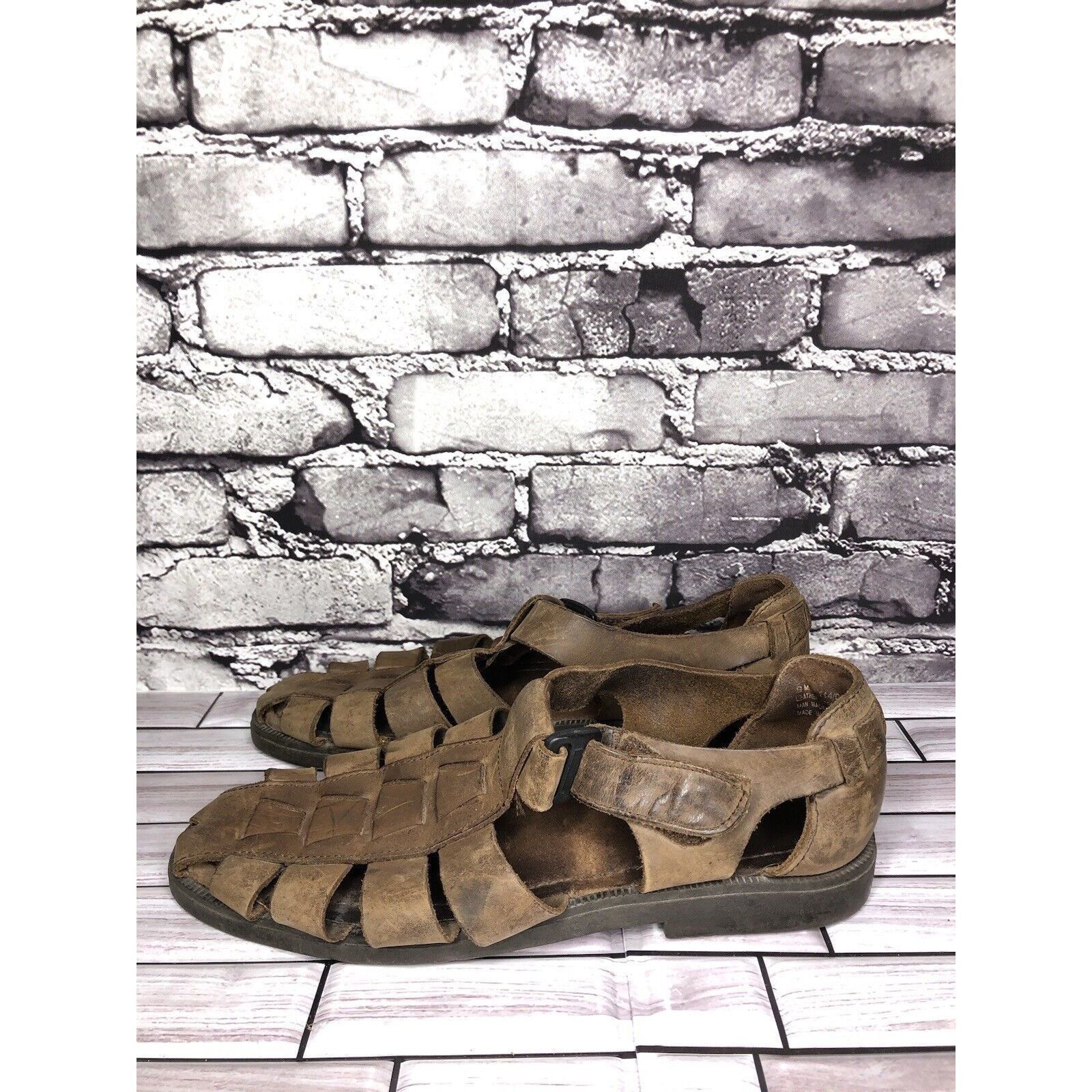 Other Claybrooke Footwear Brown Leather Fisherman Hiking Strap San Size US 9 / EU 42 - 1 Thumbnail