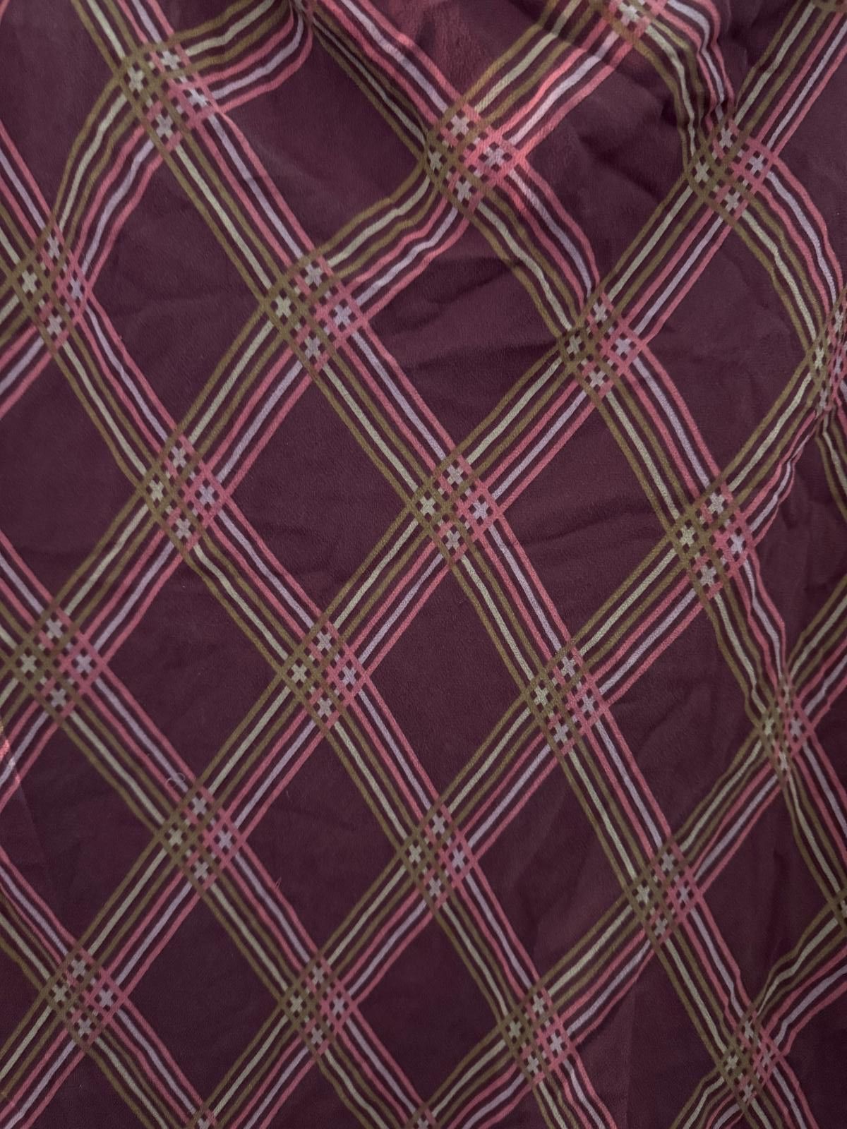 Other Laura Ashley Women's Purple Checkered Skirt UK 12 EUR 38 USA Size 34" / US 12 / IT 48 - 3 Thumbnail