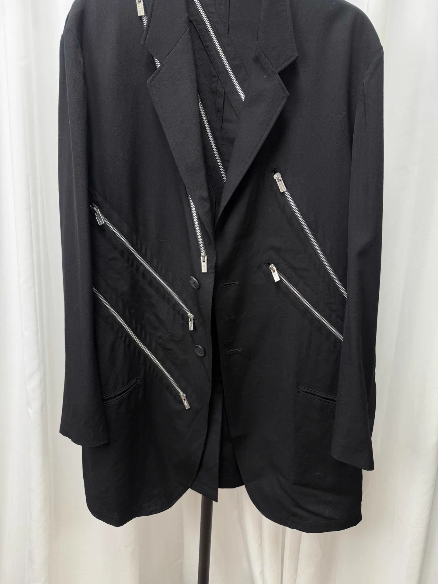 Yohji Yamamoto Yohji Yamamoto pour homme Zipper Wool Suit Size US L / EU 52-54 / 3 - 3 Thumbnail