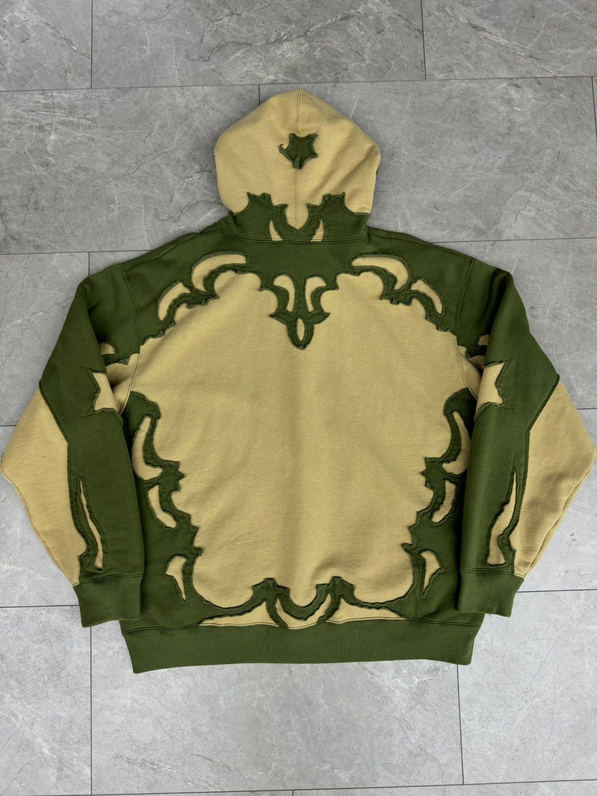 Supreme Supreme Western Cut Out Hooded Sweatshirt Dark Tan | Grailed
