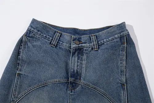 Japanese Brand × Jean Pants Loose trendy wide-leg versatile scimitar jeans Size US 32 / EU 48 - 4 Thumbnail